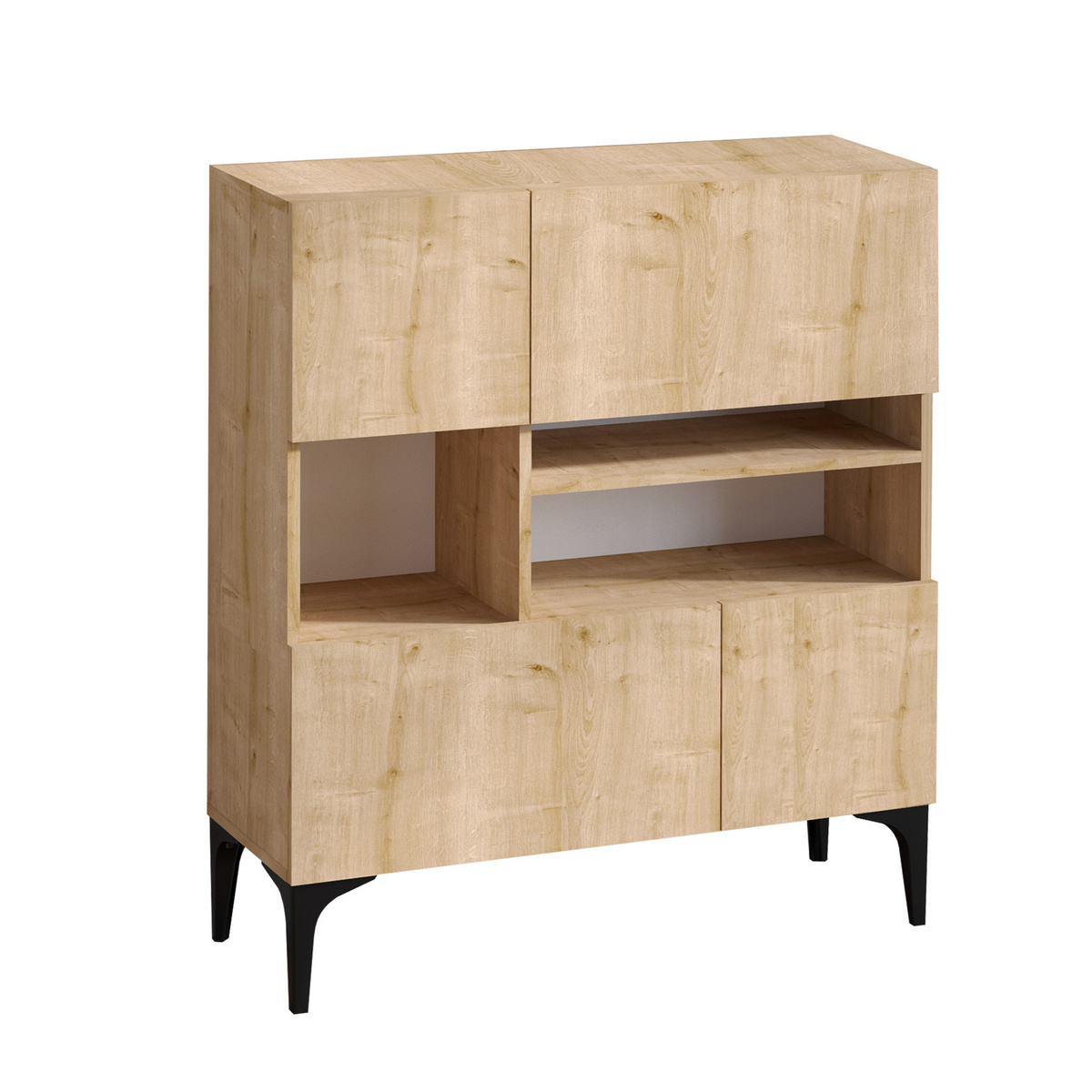 Norda Design Moderne konsolbord, Sapphire-eg, 100 x 35 x 125 cm | 100% melaminbelagt, vægmonterbar, stilfuld design