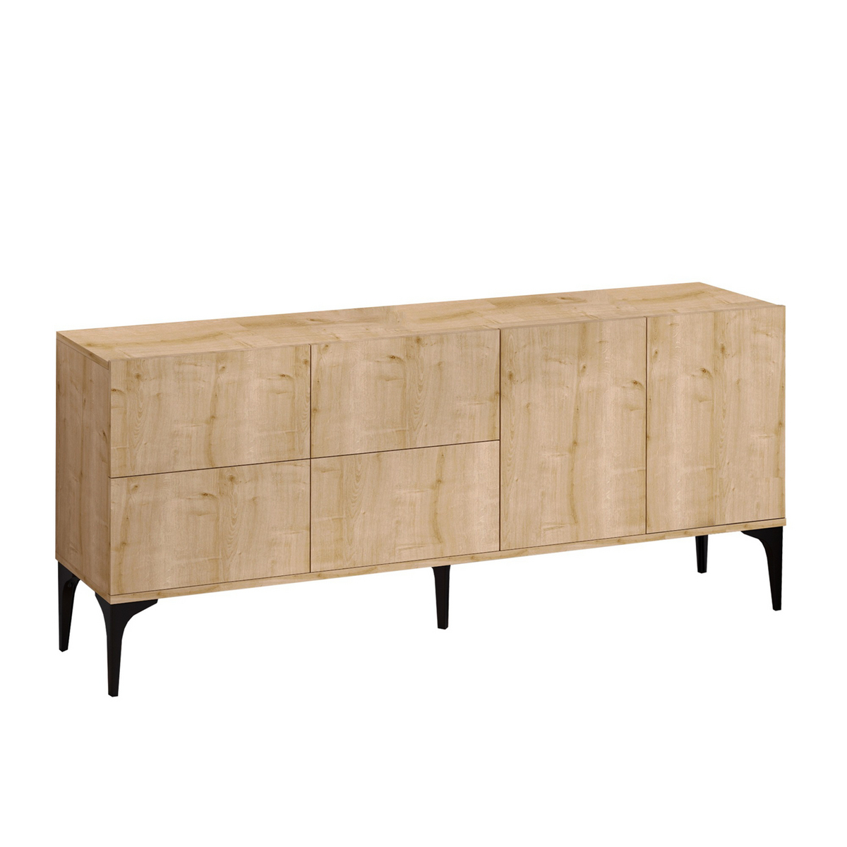 Norda Design Moderne konsolbord, Sapphire-eg, 180 x 80 x 40 cm | 100% melaminbelagt, vægmonterbar, stilfuld design