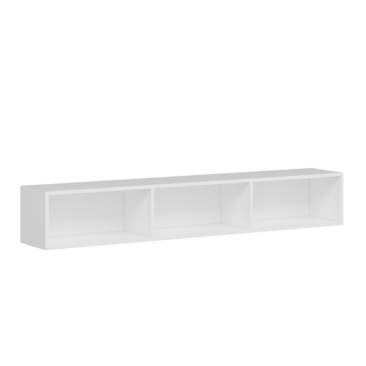 Norda Design Moderne hvid TV-møbel, 180 cm, 30 cm højde, 32 cm dybde | 100% melaminbelagt, 18 mm tyk | stilfuldt og funktionelt