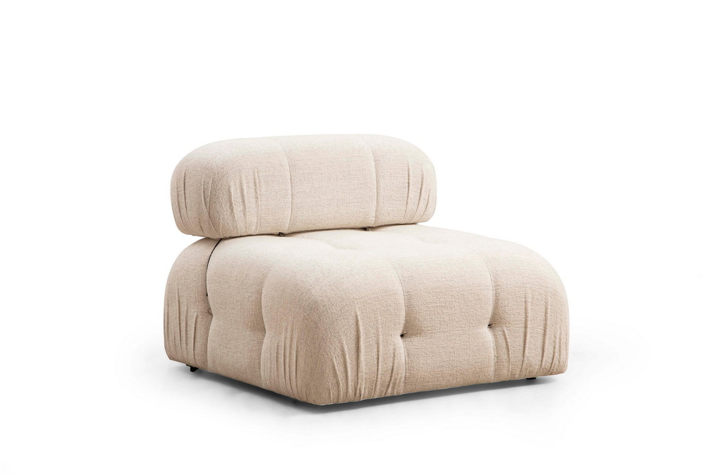 Norda Design Elegant 3-personers sofa, creme, 288 cm | ramme i bøgetræ, 100% polyester, aftagelig ryg og armlæn | moderne skandinavisk design