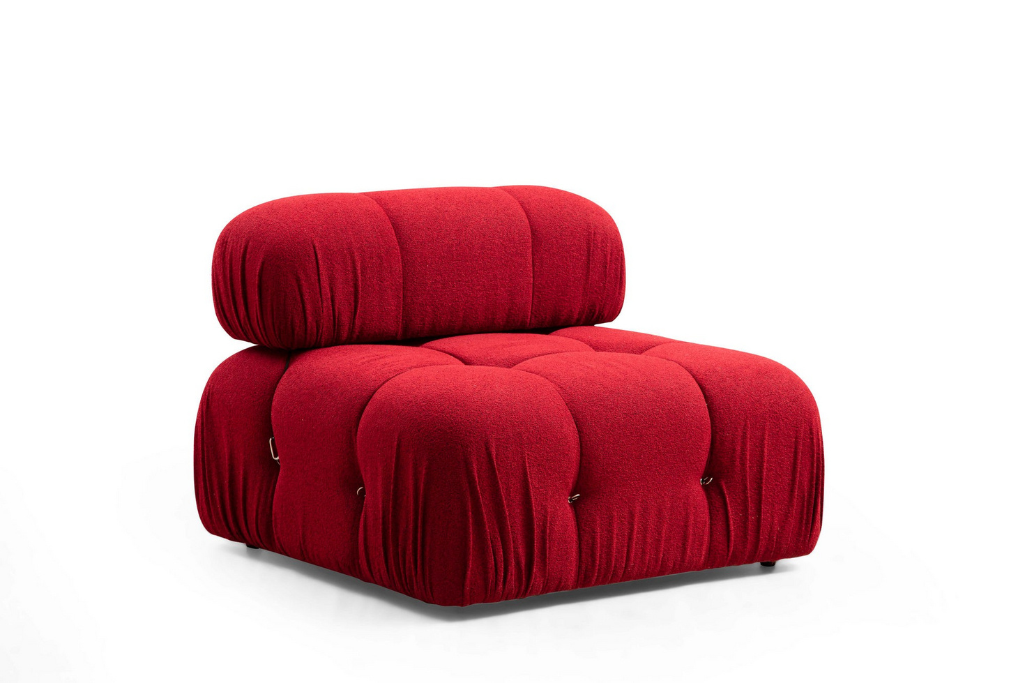 Norda Design Elegant rød hjørnesofa, 288x190 cm, ramme i bøgetræ, 100% polyester, aftagelig ryg og armlæn | perfekt til moderne opholdsrum