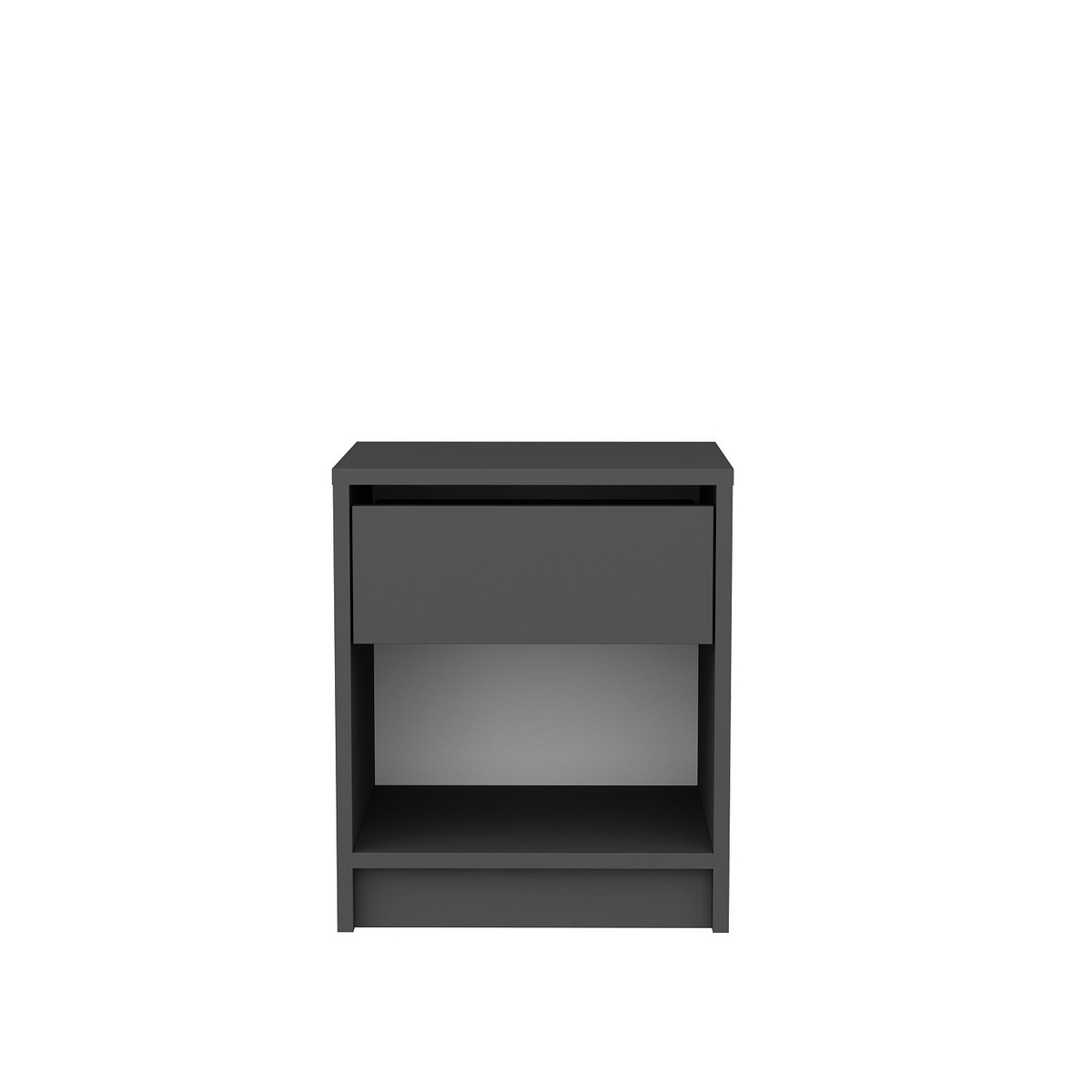 Norda Design Moderne antracit natbord, 44.6 cm | 100% melaminbelagt spånplade, 18 mm tyk | stilfuldt og funktionelt