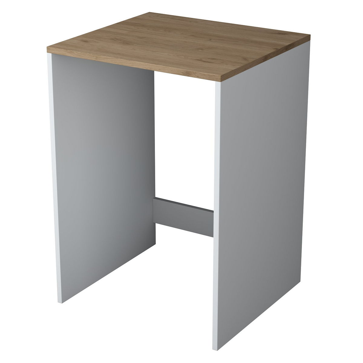 Norda Design Stilfuld vaskemaskineskab, valnød og hvid, 65 cm x 91.8 cm x 60 cm | 100% melaminbelagt | vægmonterbar