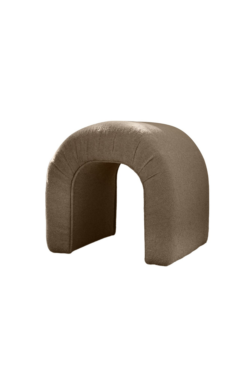 Norda Design Stilfuld brun puf, 51 x 45 x 46 cm, 100% polyester teddystof, ramme i bøgetræ | hyggelig og moderne accent