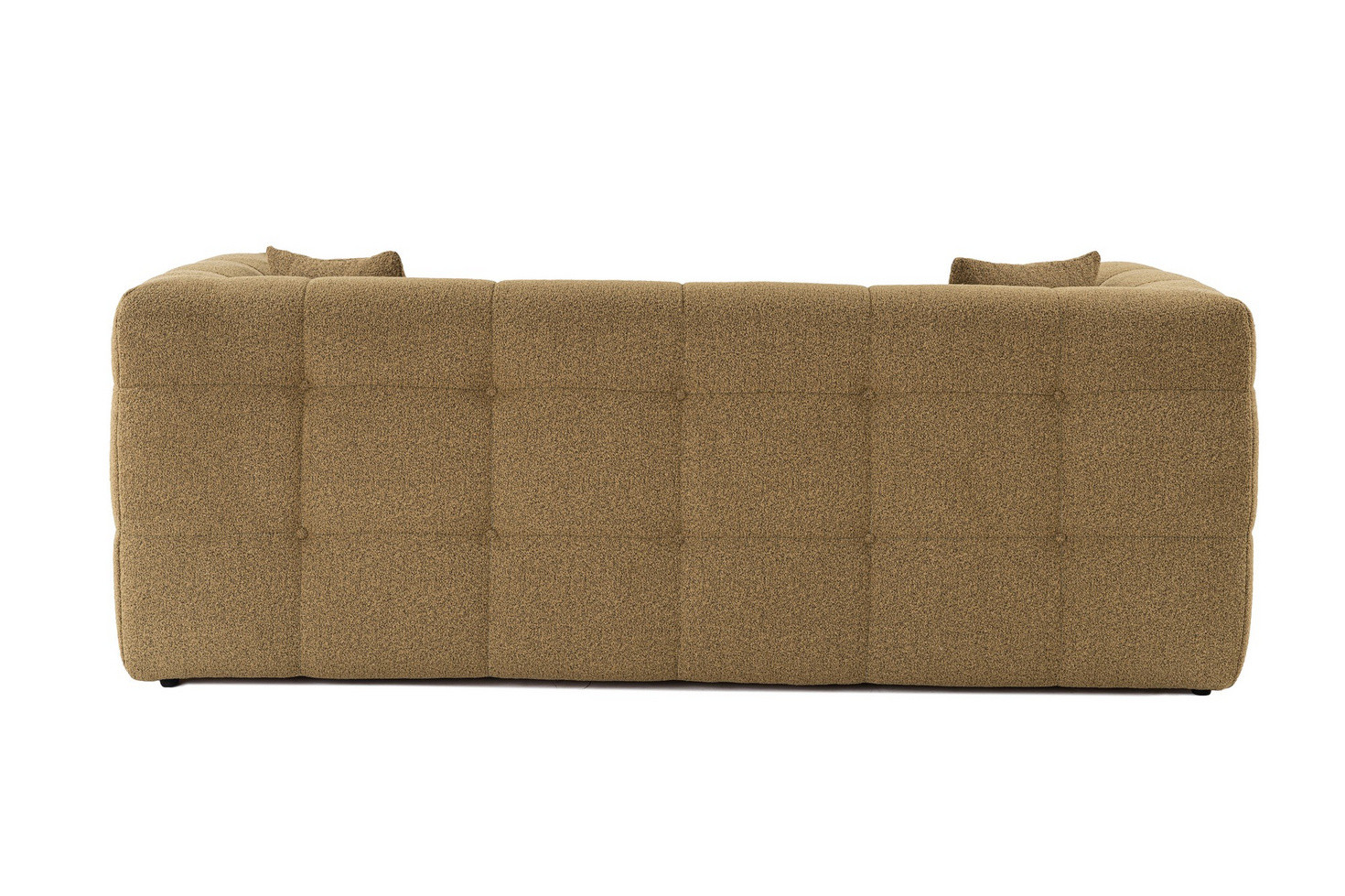 Norda Design Stilfuld 2-personers sofa, khaki, 195 x 100 x 72 cm | ramme i bøgetræ, 100% polyester, bløde skumhynder | perfekt til moderne stuer
