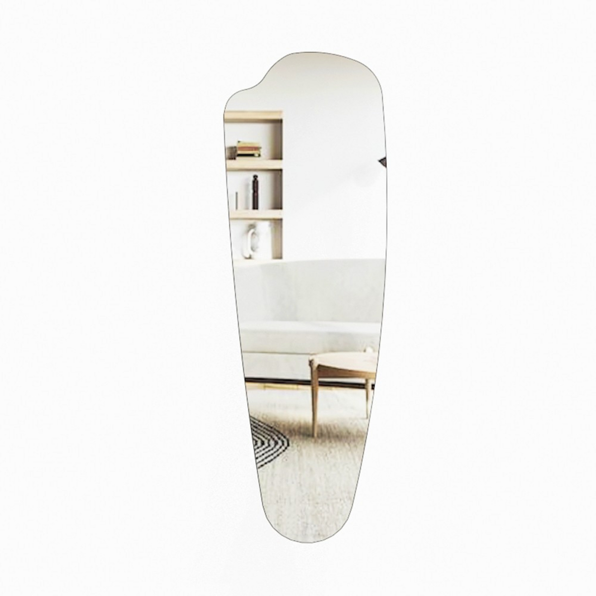 Norda Design Moderne Cheval spejl, 120 cm x 40 cm, 100% MDF, vægmonterbar, miljøvenlig Flotal-E, elegant design