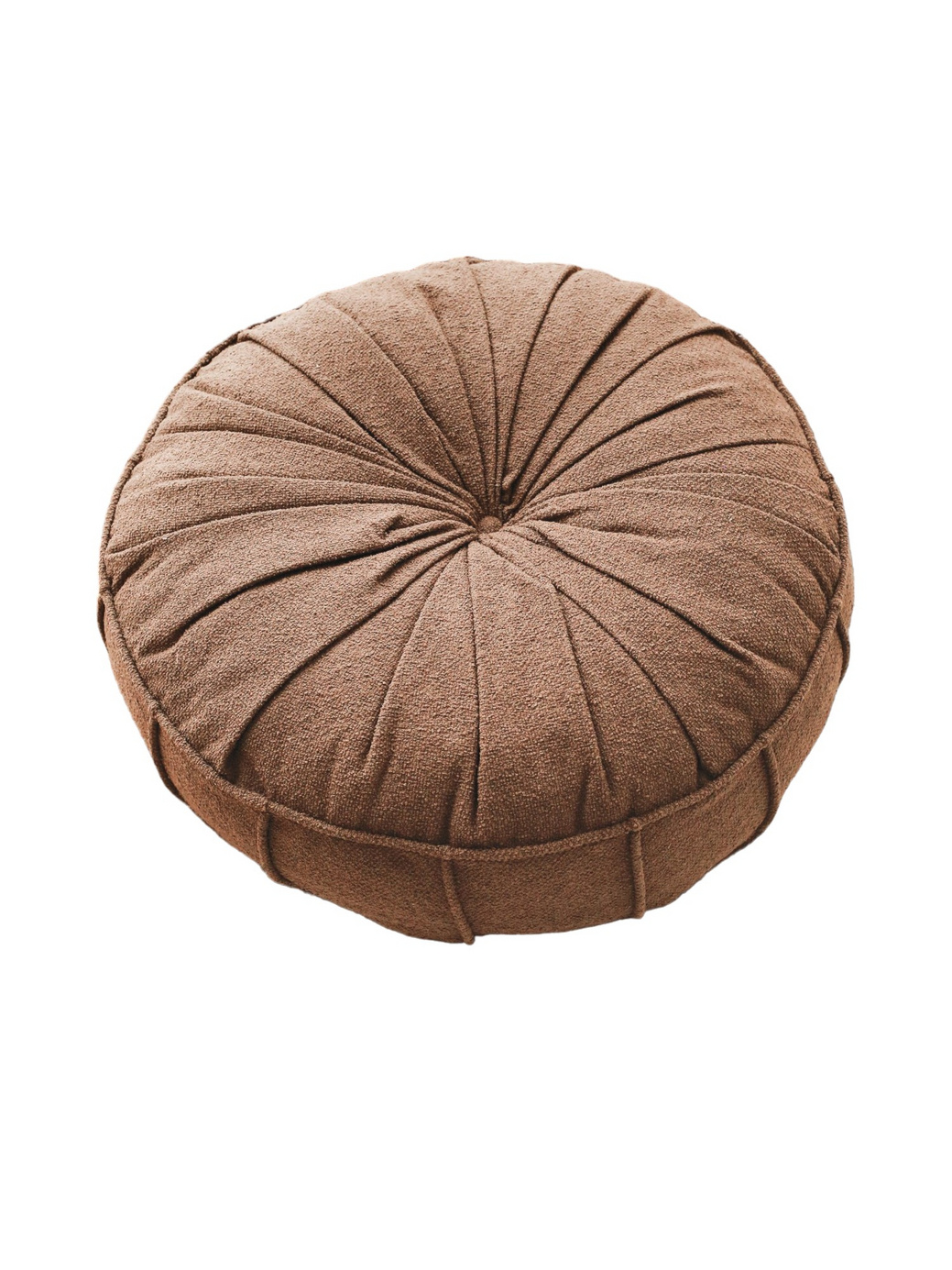 Norda Design hyggelig brun Teddy pude, 60 x 60 x 20 cm | blød skumrester/fiber | perfekt til hjem komfort og indretning