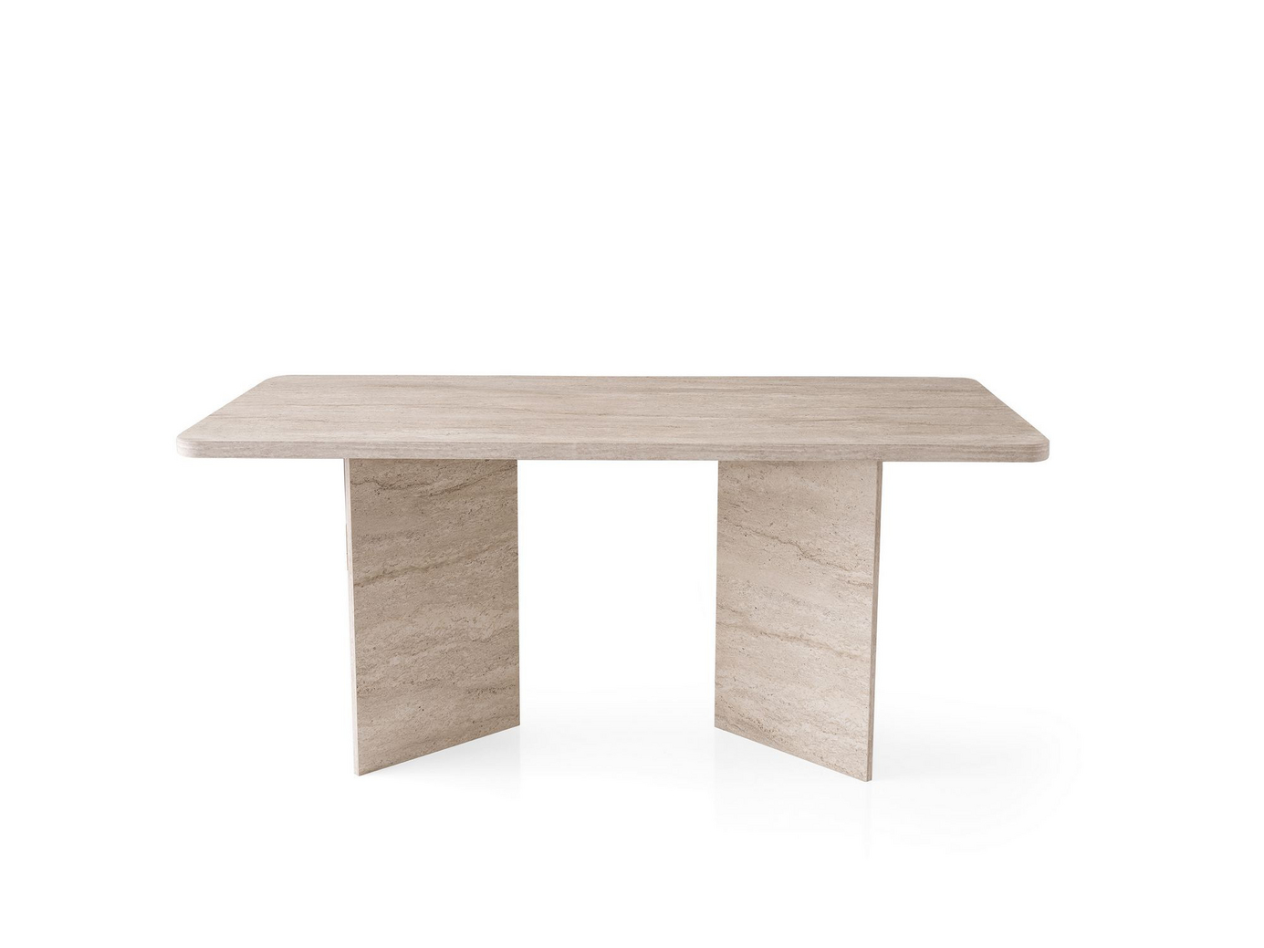 Norda Design Moderne spisebord, travertinfarve, 180 x 90 x 77 cm | 100% melaminbelagt, 18 mm tyk | stilfuldt og holdbart