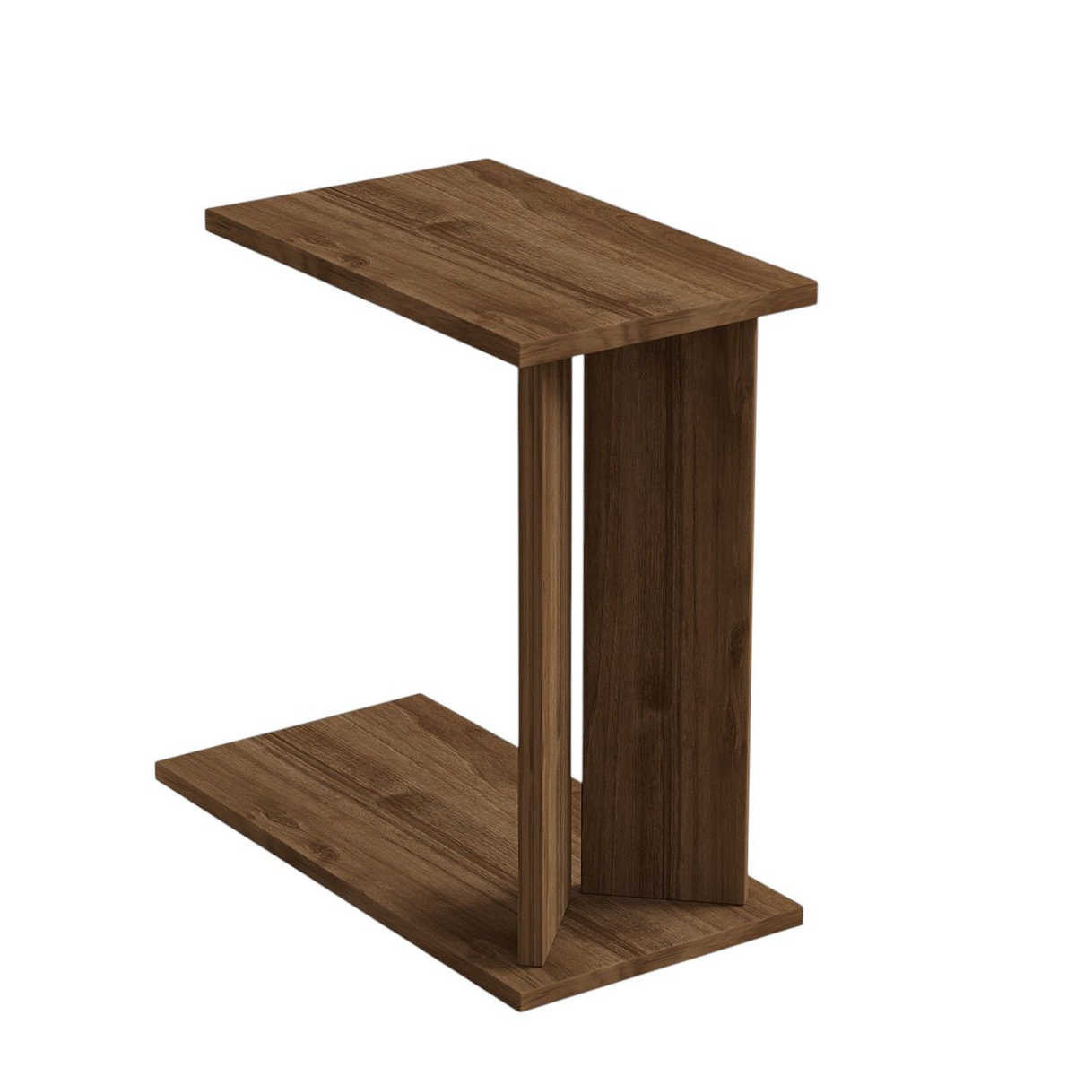 Norda Design Moderne valnød sidebord, 25 cm x 48.6 cm x 50 cm | 100% melaminbelagt, 18 mm tyk | stilfuldt og funktionelt