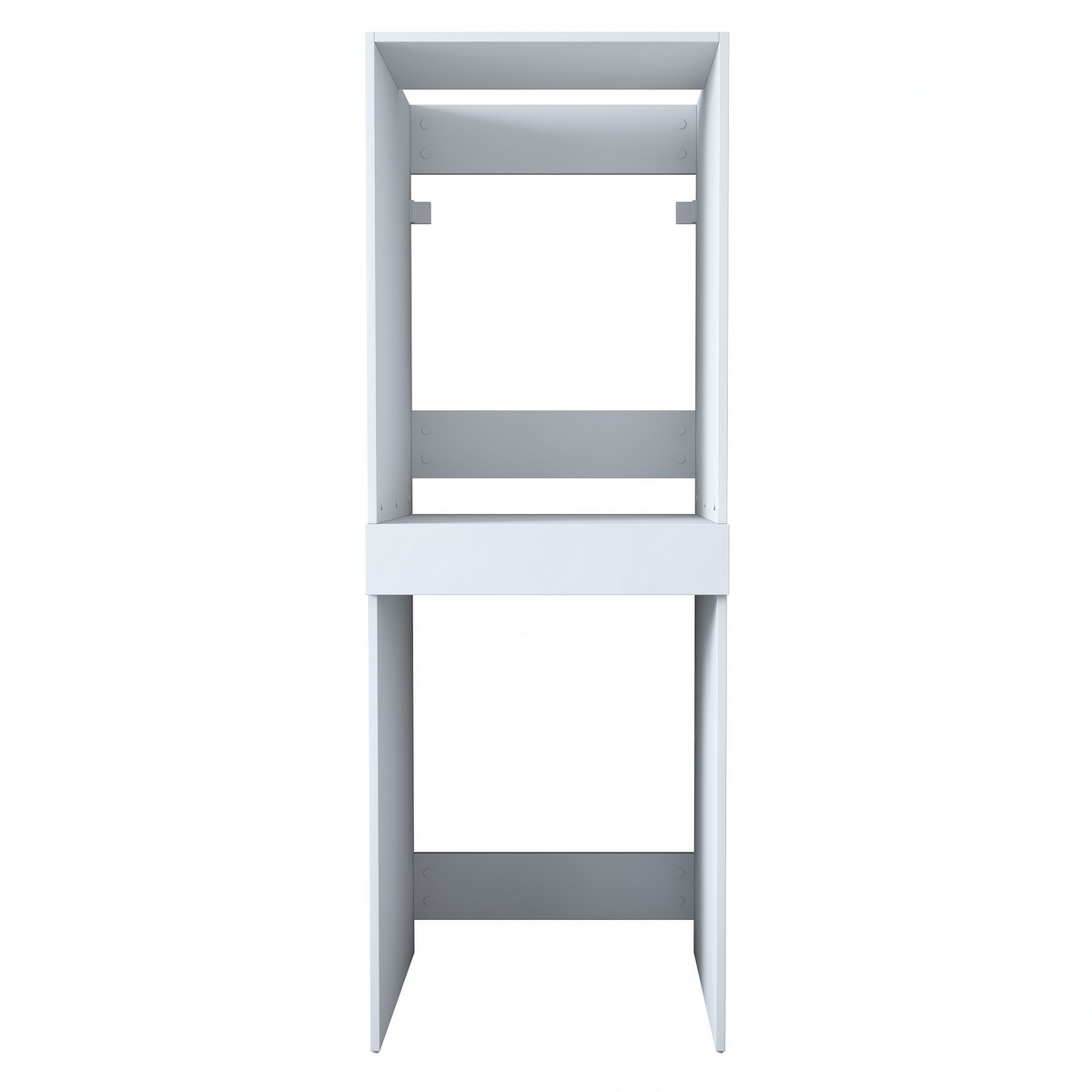 Norda Design Moderne hvid badeværelsesskab, 66.6 cm W x 189 cm H x 65 cm D | 100% melaminbelagt E1 spånplade | vægmonterbar