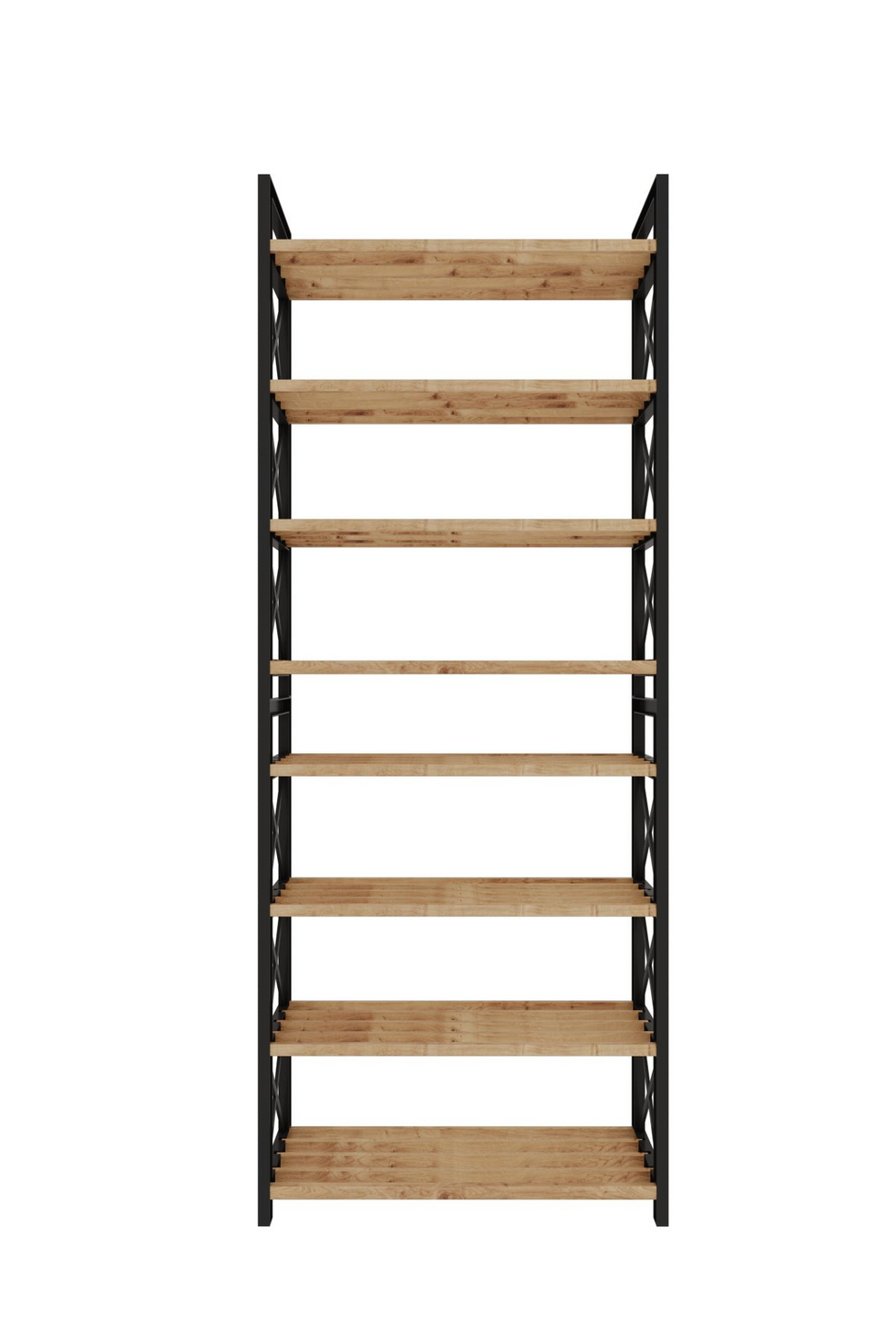 Norda Design Moderne multifunktionel hylde, sort, 46 x 128 x 18 cm | 100% plasttræ | stilfuldt industrielt design