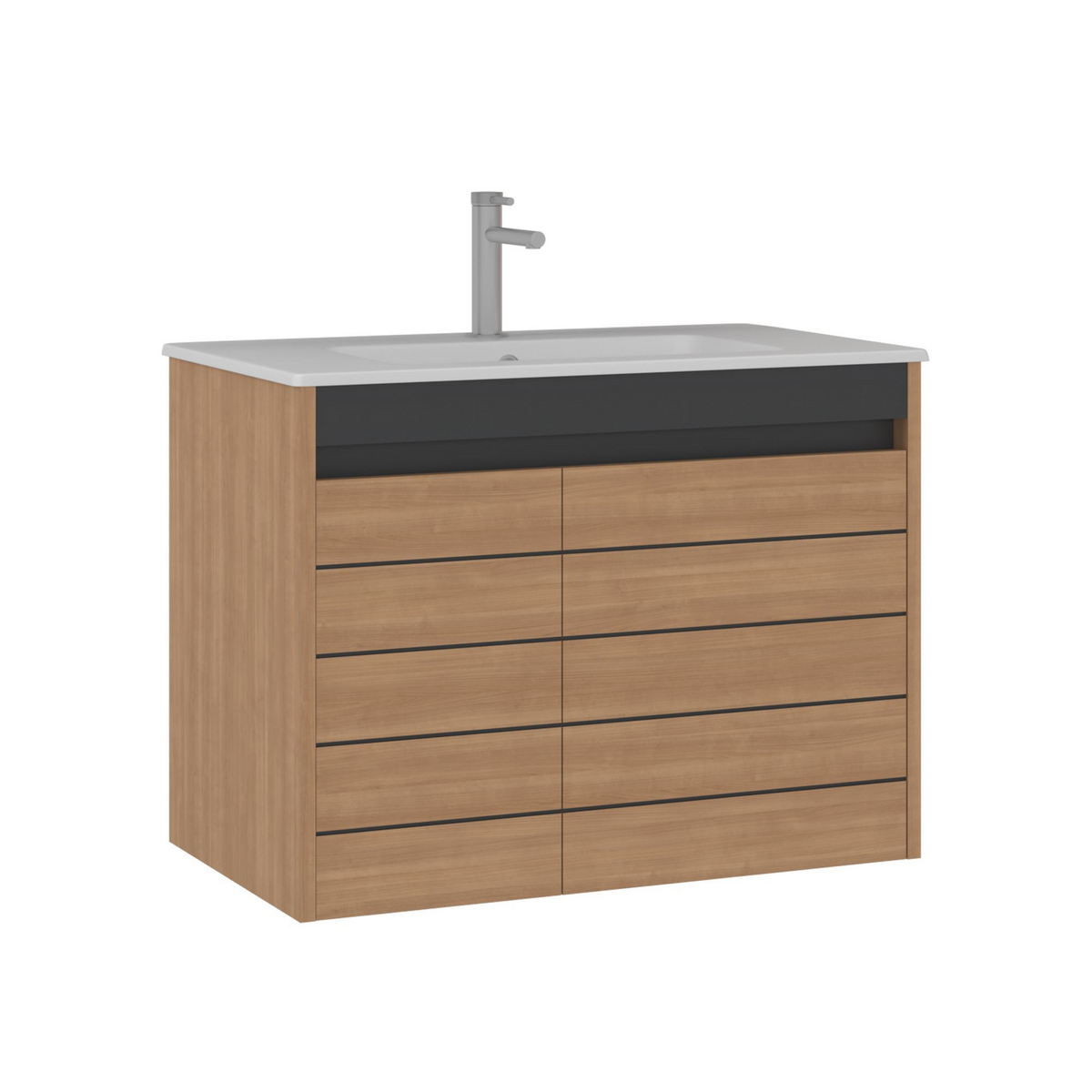 Norda Design Vaskeskab Ricato 80, valnød, 47 × 81 × 62 cm