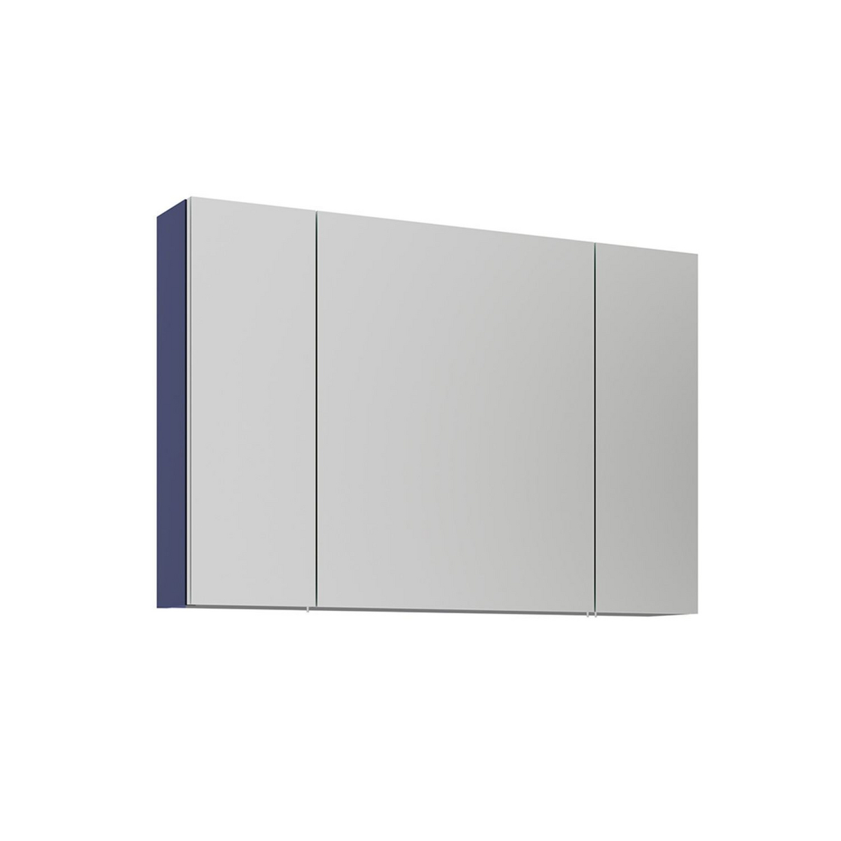 Norda Design Badeværelsesskab med spejl Bari 100, mat marineblå, 16 × 97 × 66 cm