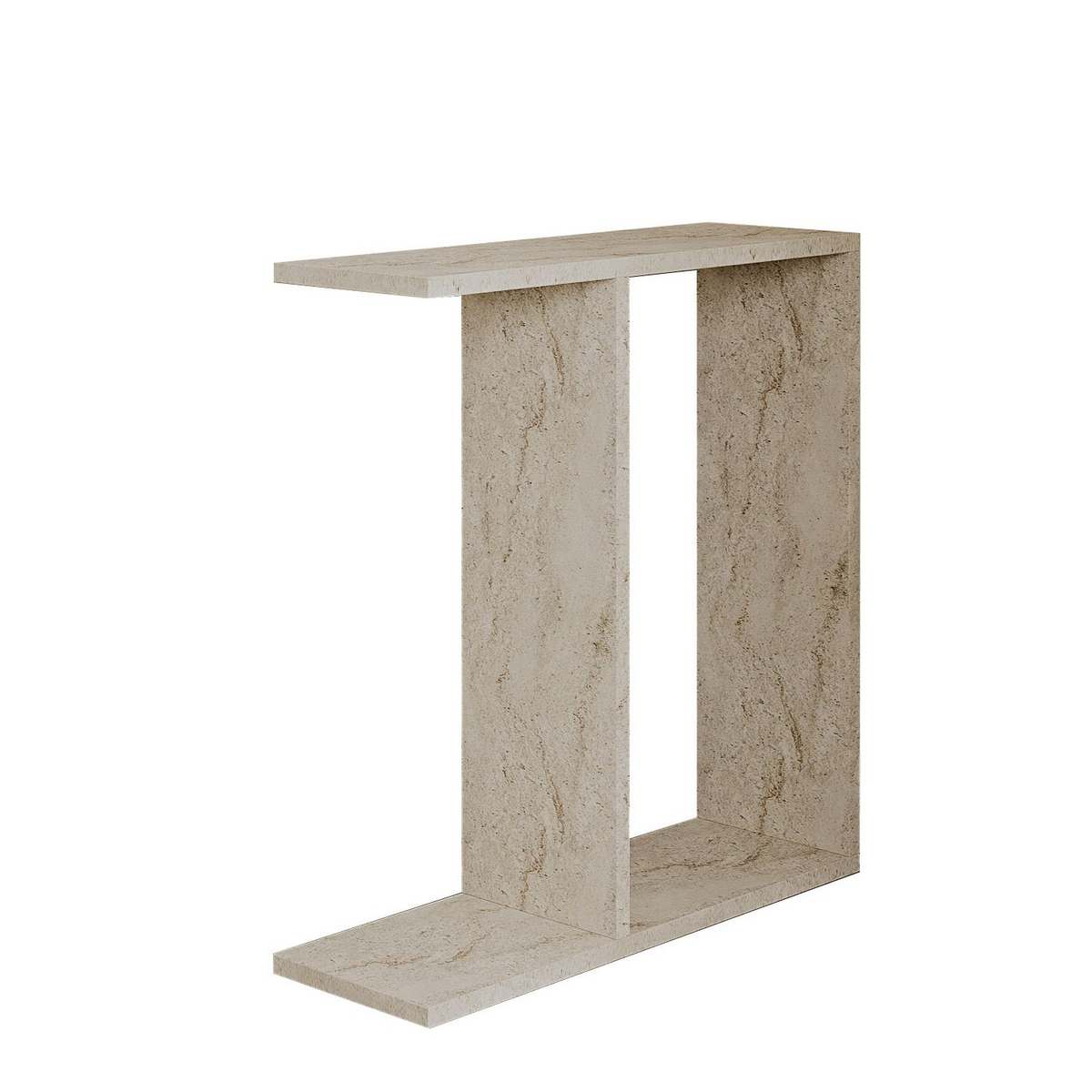Norda Design Sidebord Lotus, travertin, 60 × 60 × 60 cm