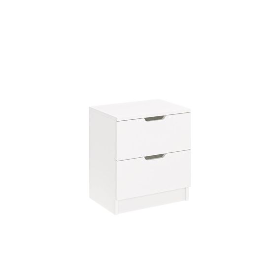 Norda Design Sengebord Lento, hvid, 33 × 45 × 50 cm