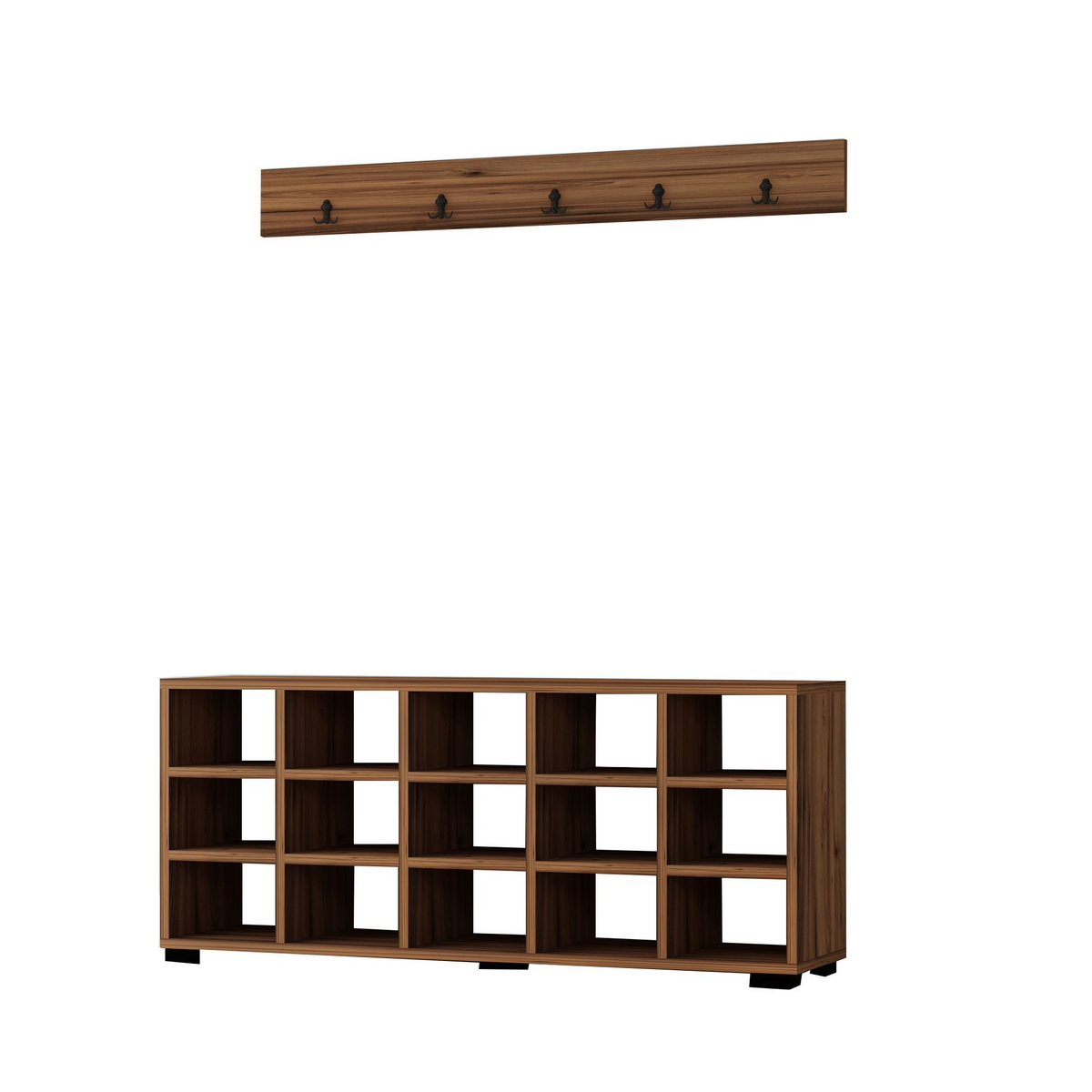 Norda Design Skoskab Talu, valnød, 29,6 × 120 × 51,6 cm