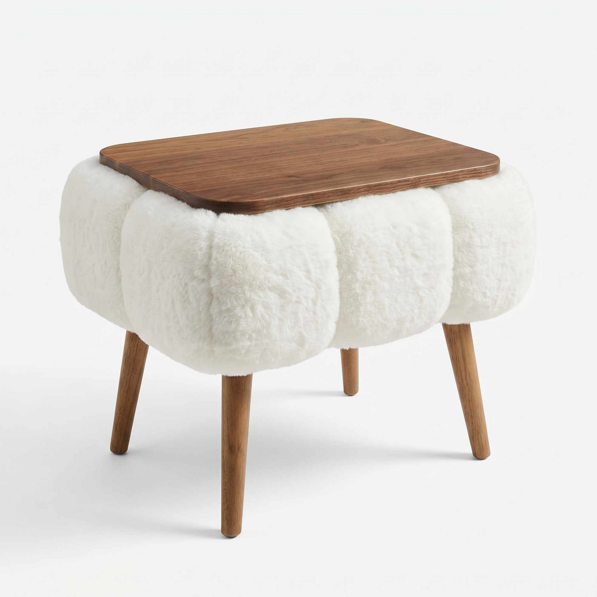 Norda Design Sidebord Papatya 35x45, hvid, 35 × 45 × 44 cm