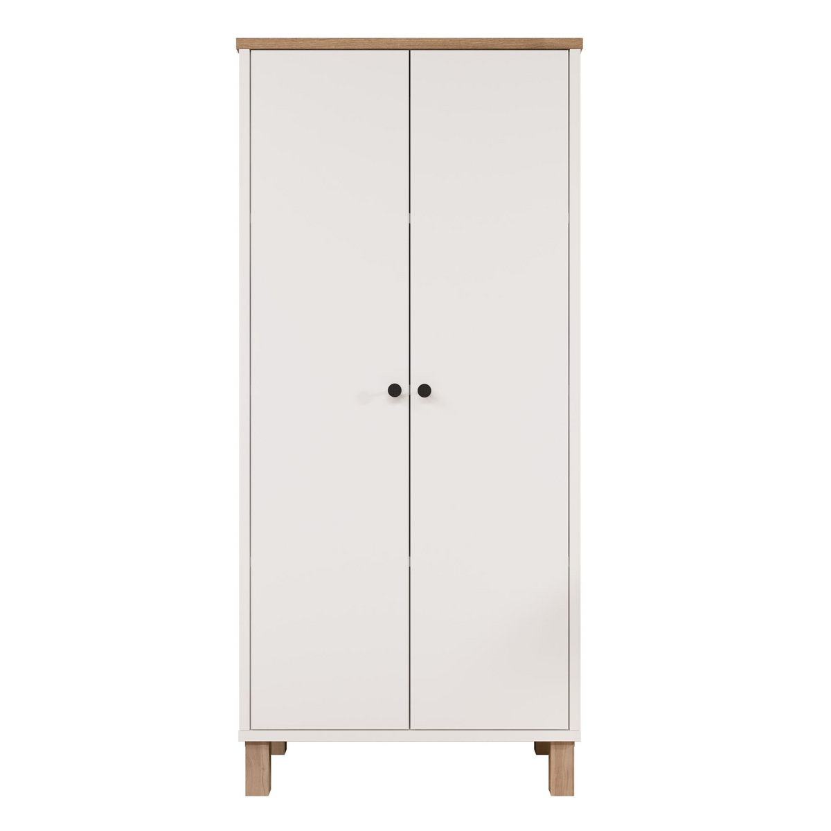 Norda Design Multiskab Nord, hvid/eg, 33 × 61 × 133,6 cm