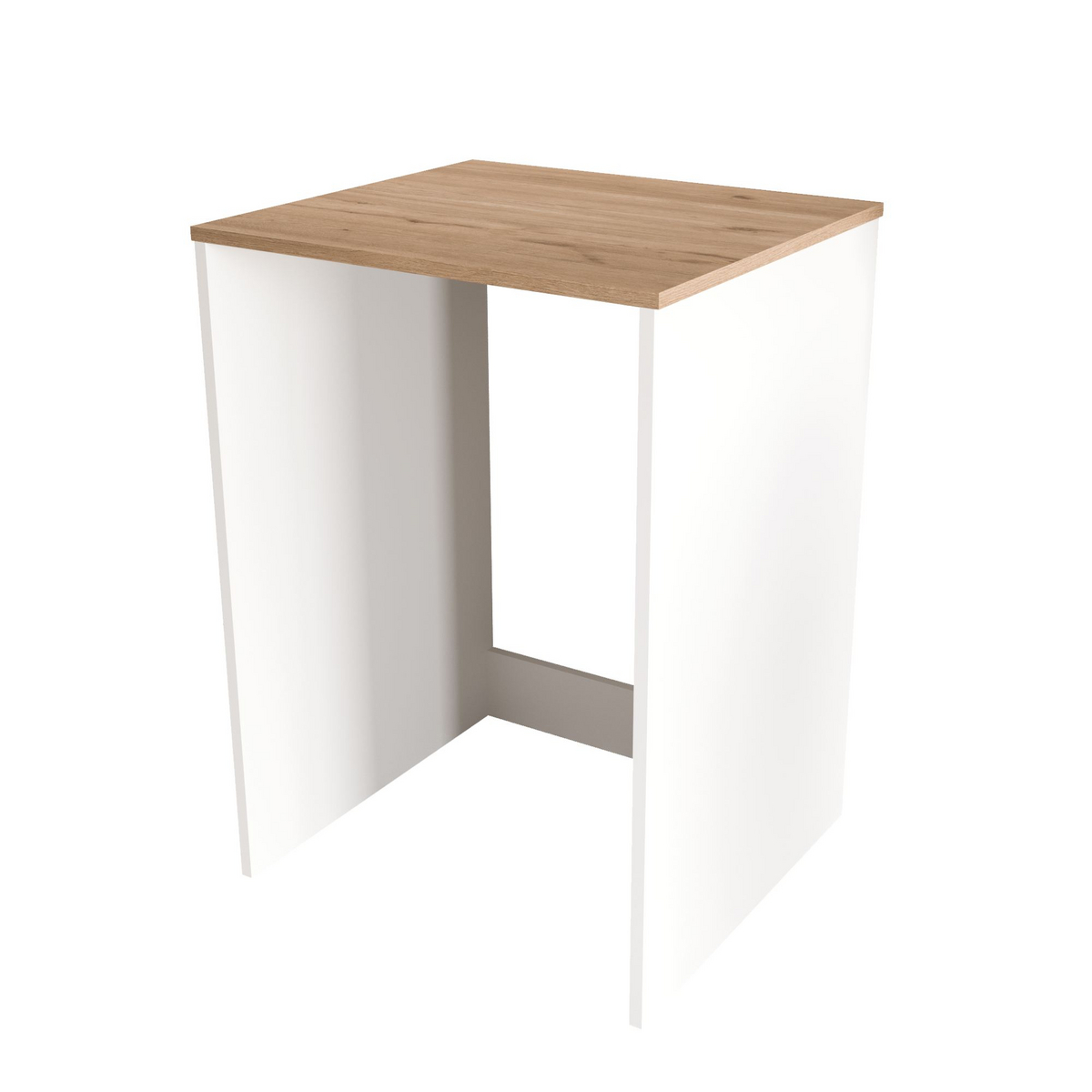 Norda Design Vaskemaskineskab Nord, hvid/eg, 60 × 65,8 × 91,8 cm