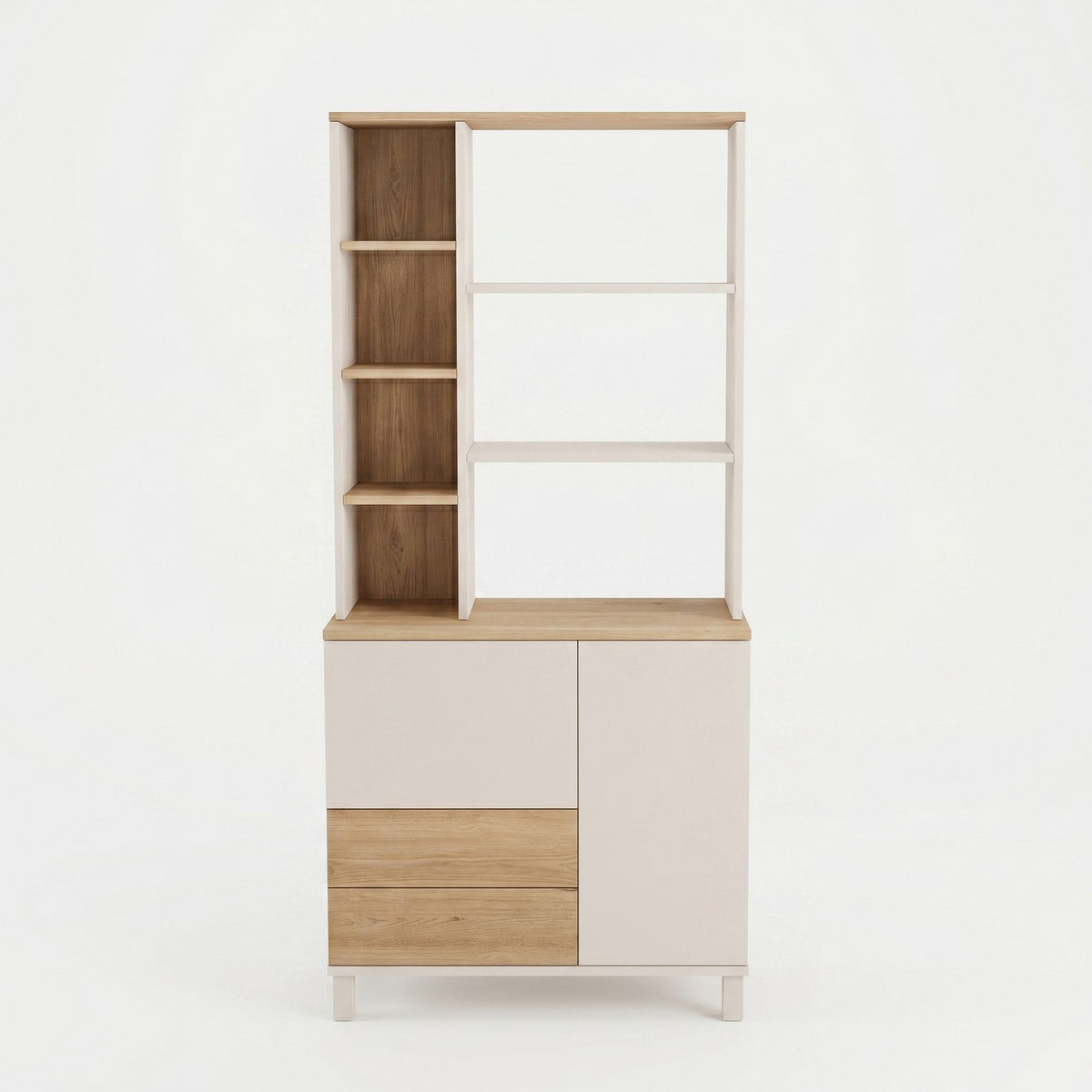 Norda Design Bogreol Mood, sand/eg, 35 × 85,2 × 187,8 cm