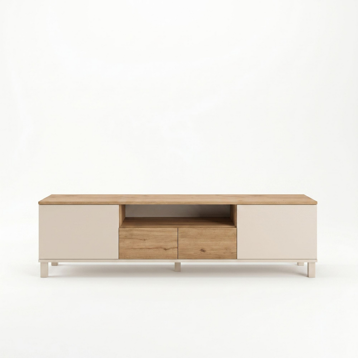 Norda Design TV-bord Mood, sand/eg, 35 × 180 × 49,2 cm