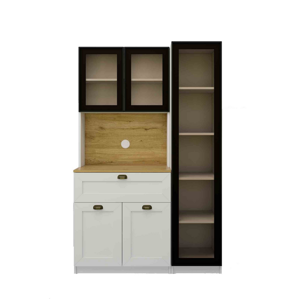 Norda Design Kaffestation Nero 1600, hvid, 44 × 120 × 191,8 cm
