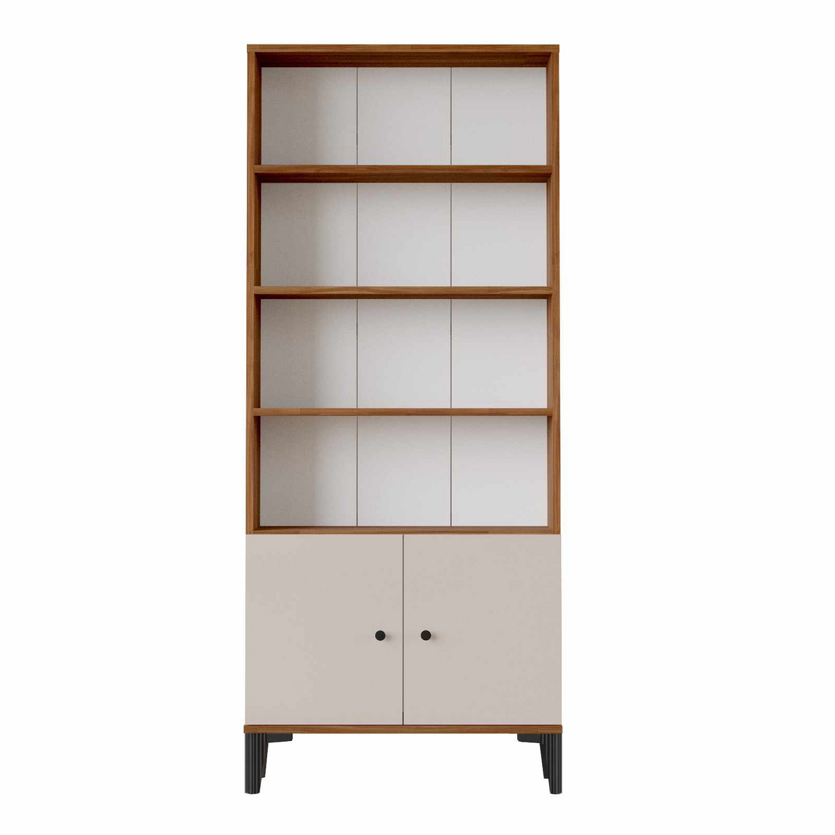 Norda Design Multiskab Vertex, valnød, 25 × 75 × 178 cm