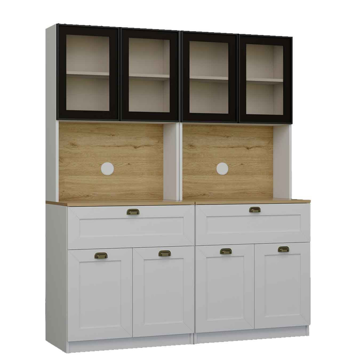 Norda Design Kaffestation Nero Twin 1600, hvid, 44 × 160 × 190 cm