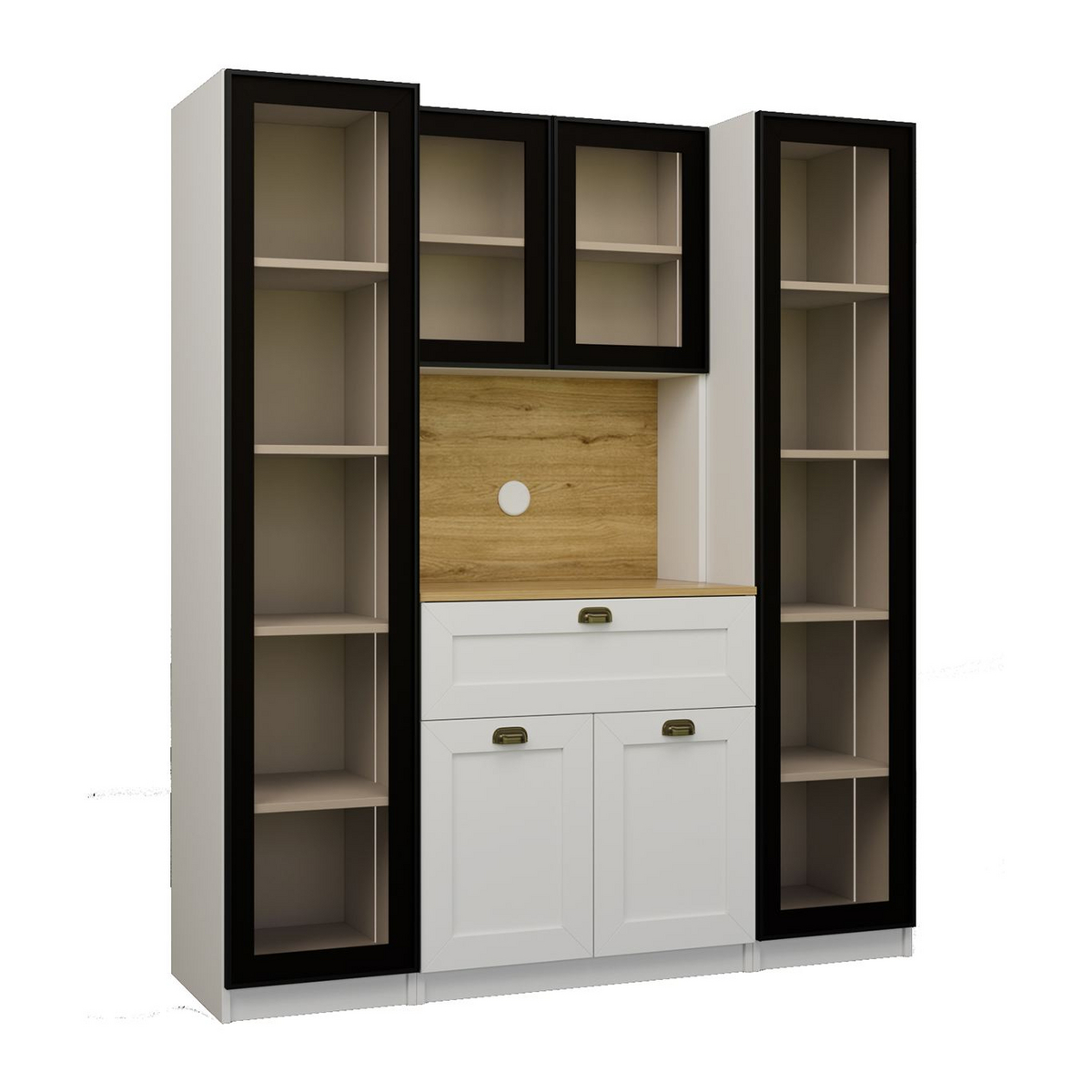 Norda Design Kaffestation Nero Duo 1600, hvid, 44 × 160 × 190 cm