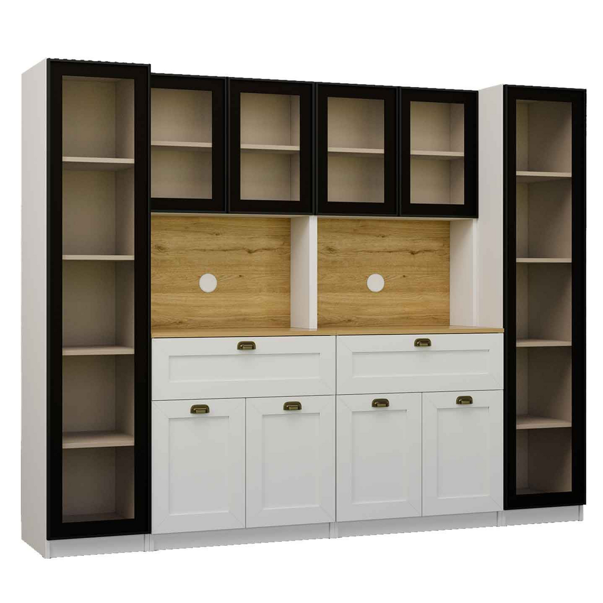 Norda Design Kaffestation Nero Quad 1600, hvid, 44 × 240 × 190 cm