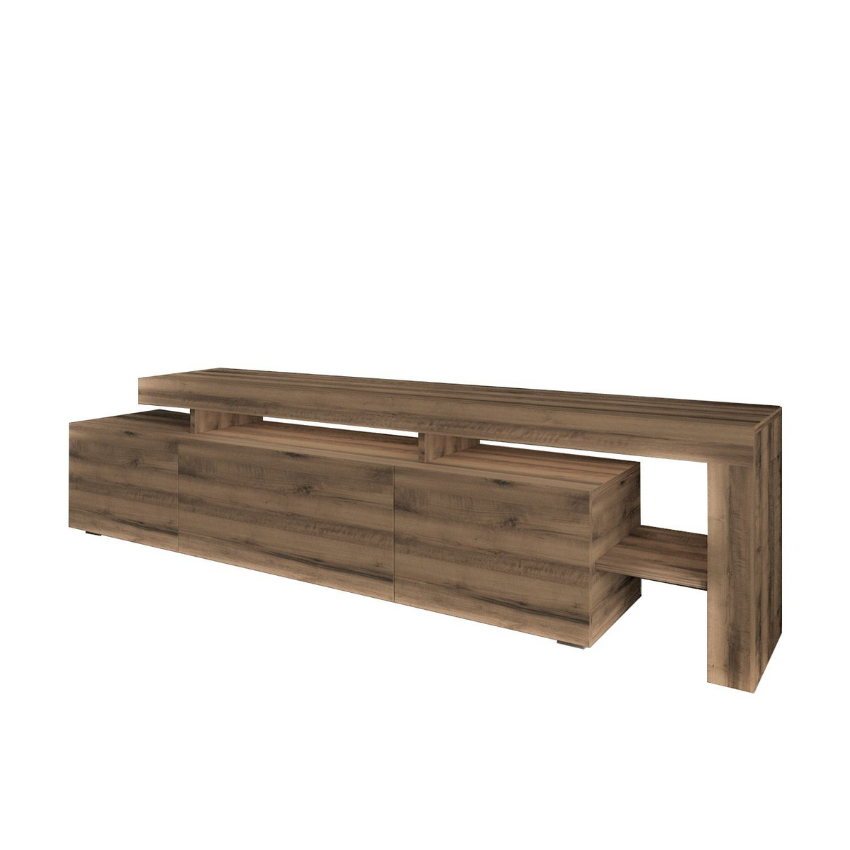 Norda Design TV-bord Beeliz, antik valnød, 37 × 192 × 53 cm