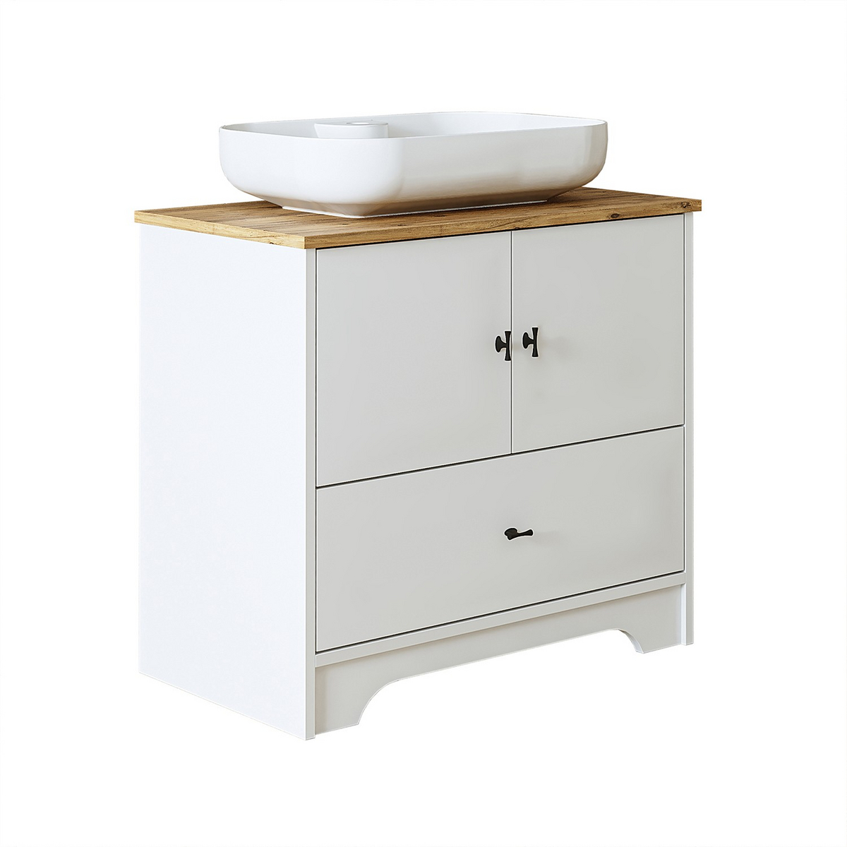 Norda Design Vaskeskab Salerno, mat hvid, 45 × 80 × 72 cm