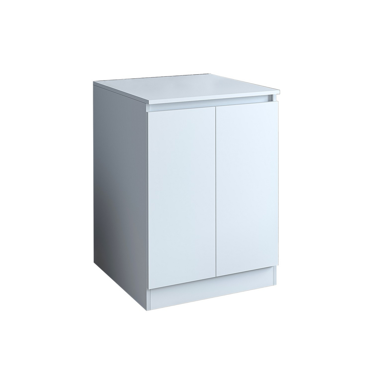 Norda Design Vaskemaskineskab Rivera, mat hvid, 70 × 70 × 96 cm