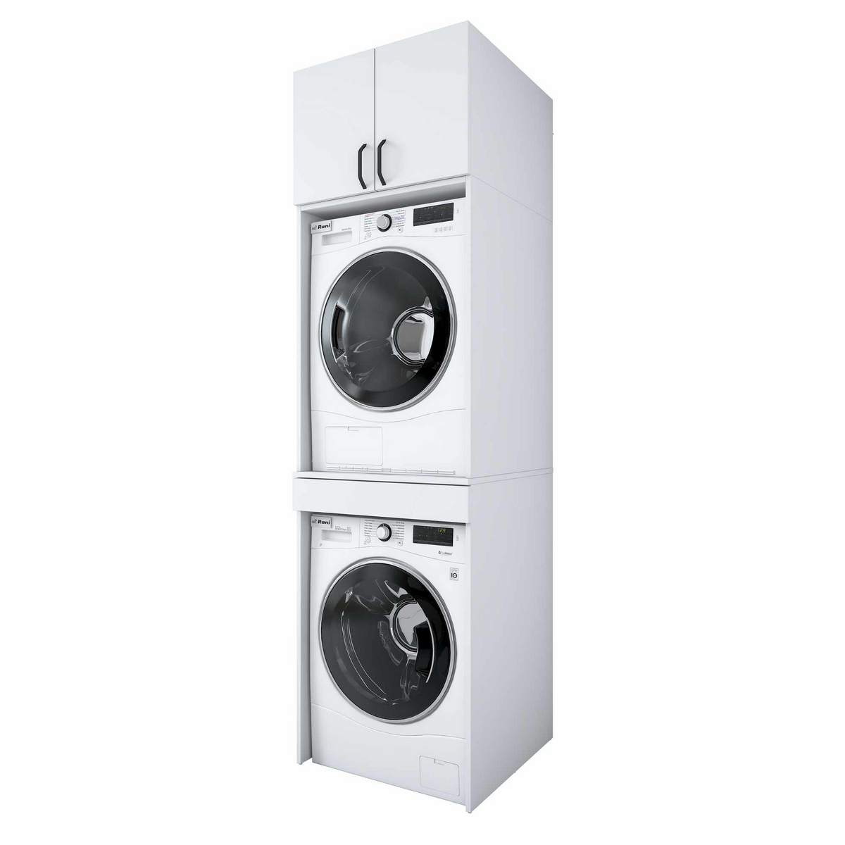 Norda Design Vaskemaskineskab Marina, hvid, 65 × 66,6 × 234 cm