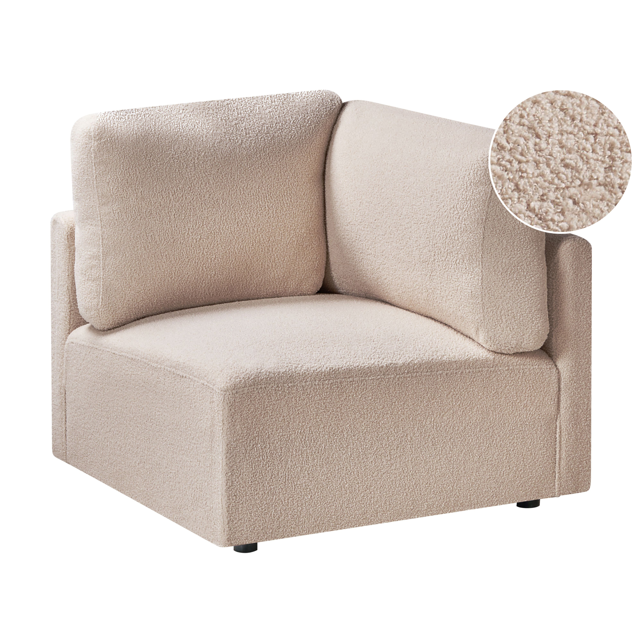 Hjørnemodul MESNALI Boucle Beige