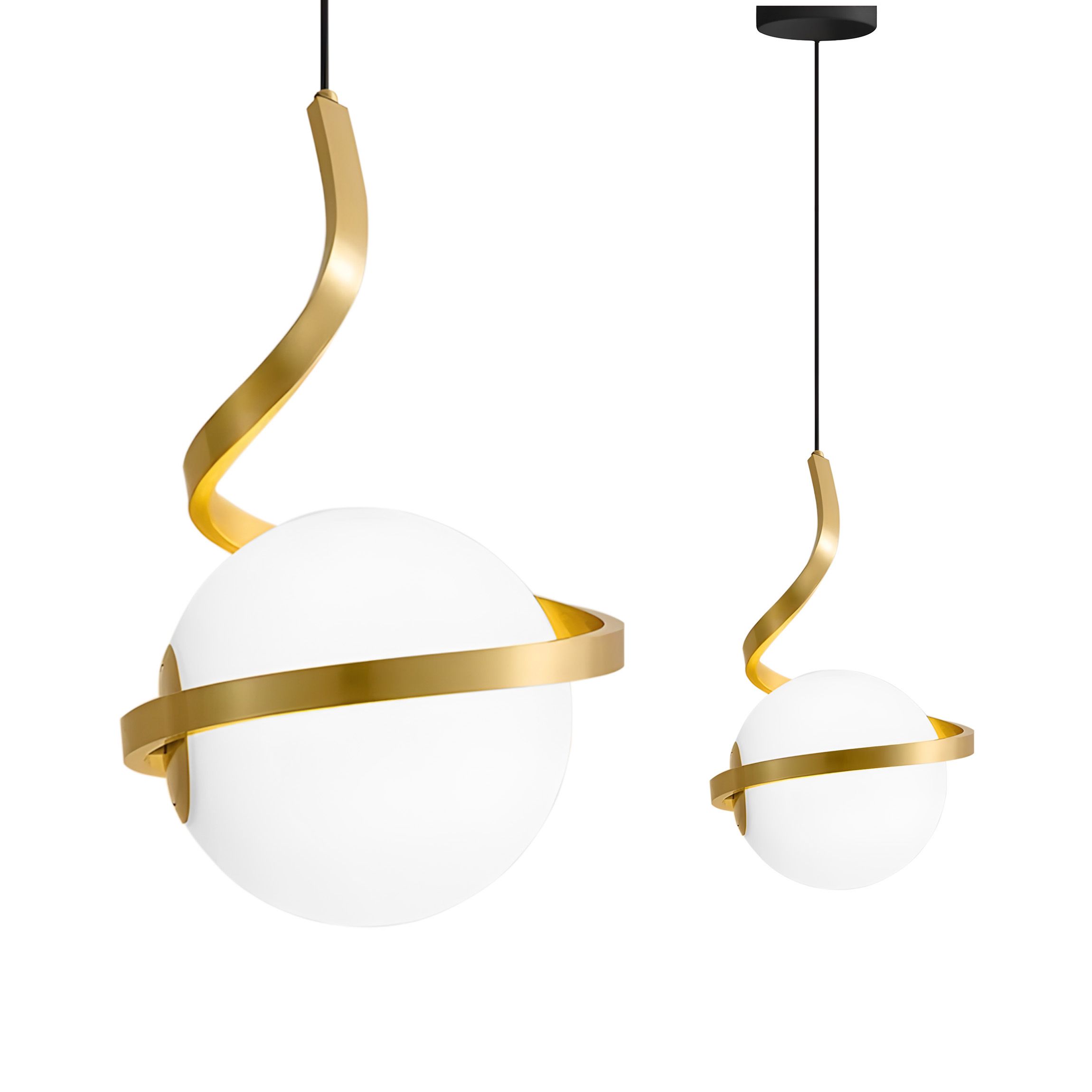 TOOLIGHT hængende loftlampe APP1733-1CP Guld 19x18x29cm