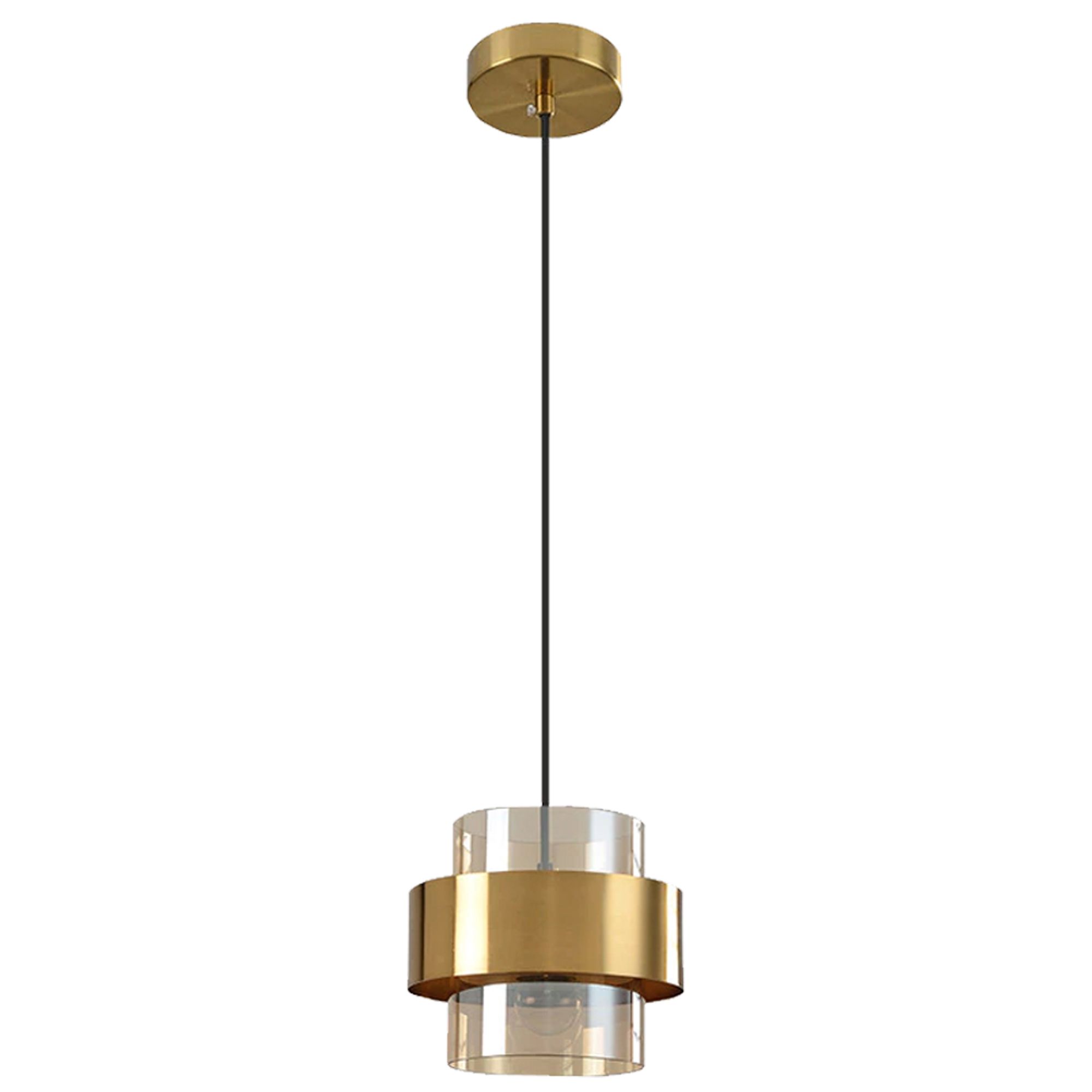 TOOLIGHT hængende loftlampe APP1236-1CP Guld 18x18x16cm