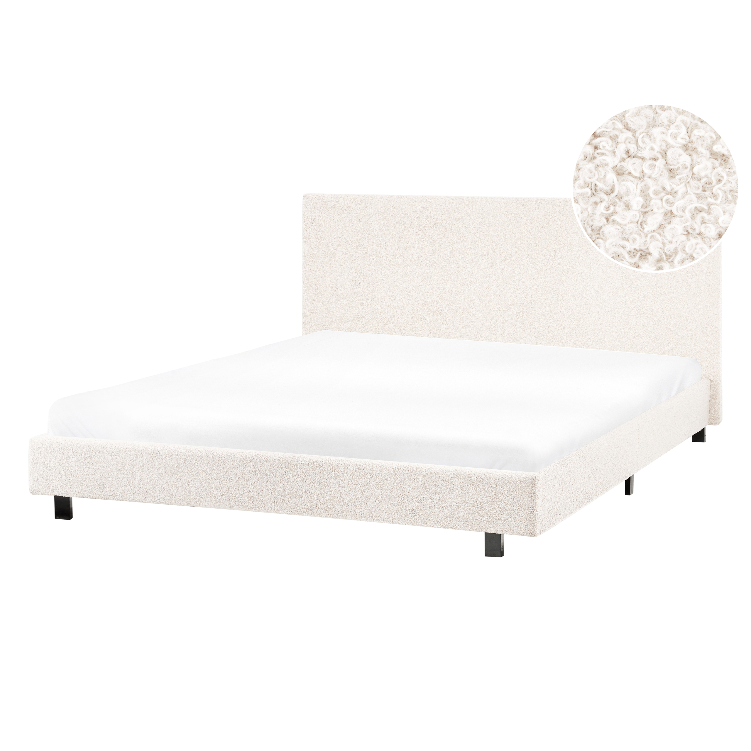 Seng Boucle ALBI 140 x 200 cm Cremehvid