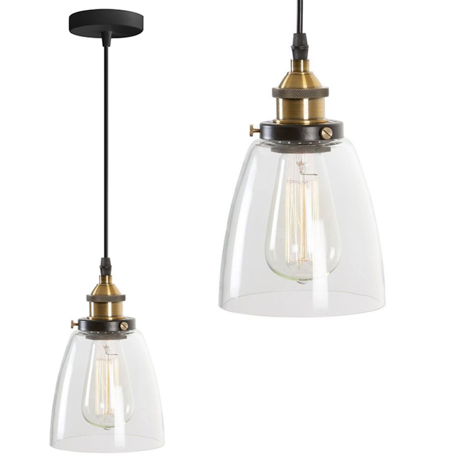 TOOLIGHT hængende loftlampe APP048-1CP VERTO D Gennemsigtig 102x15x102cm