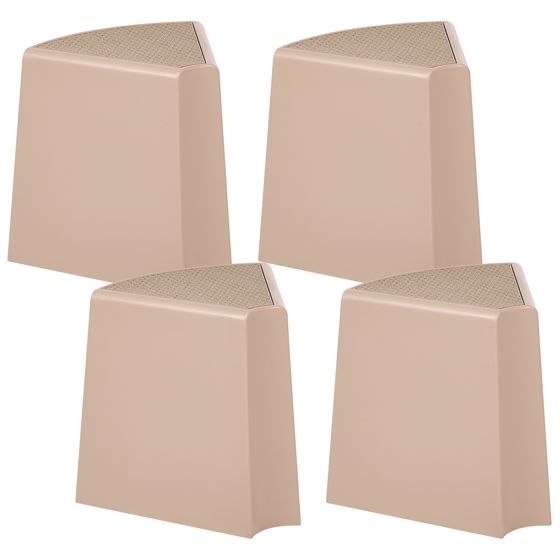 Sæt af 4 havepuffer EVROS Beige