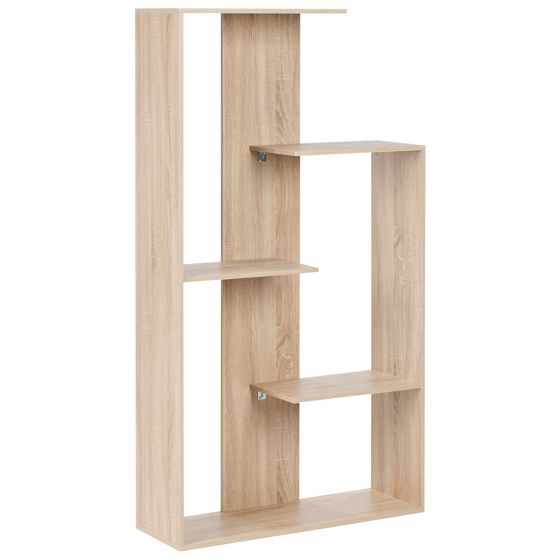 Bogreol med 3 hylder KAHNTAH 163 cm Lysebrun