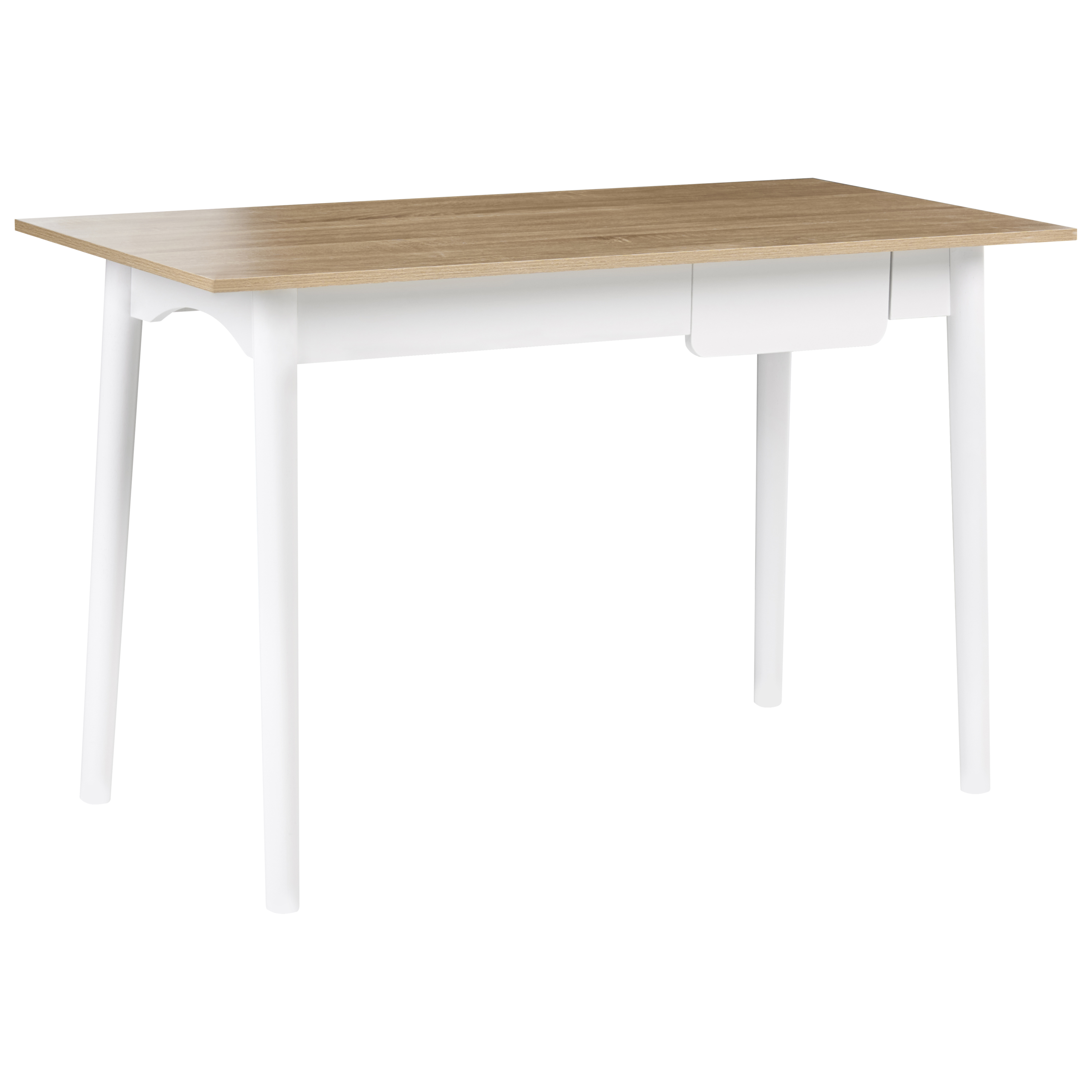 Skrivebord VITRION 120 cm 60 cm Lysebrun/hvid
