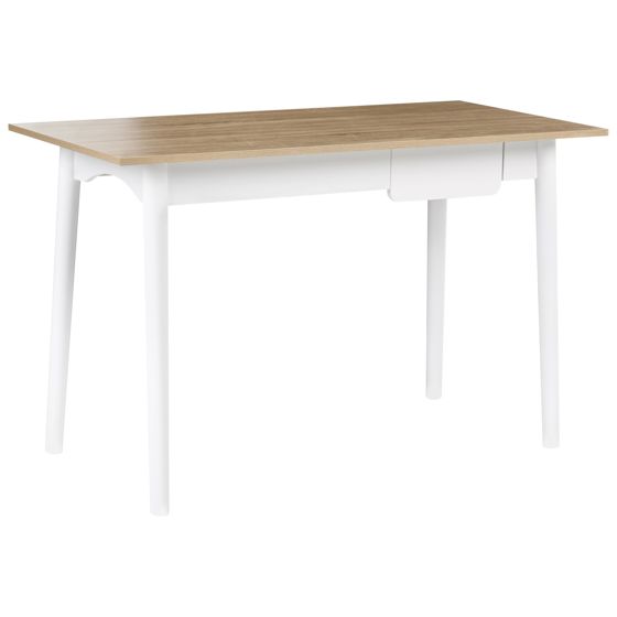 Skrivebord VITRION 120 cm 60 cm Lysebrun/hvid