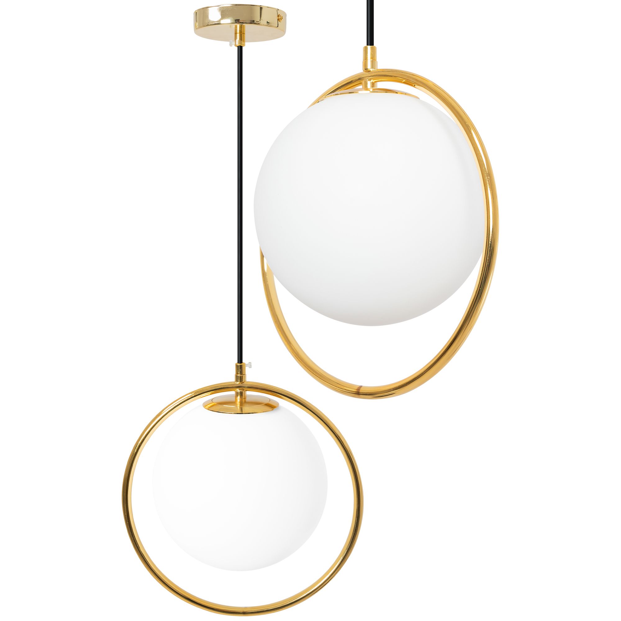 TOOLIGHT hængende loftlampe APP430-1CP Guld 28x28x60cm