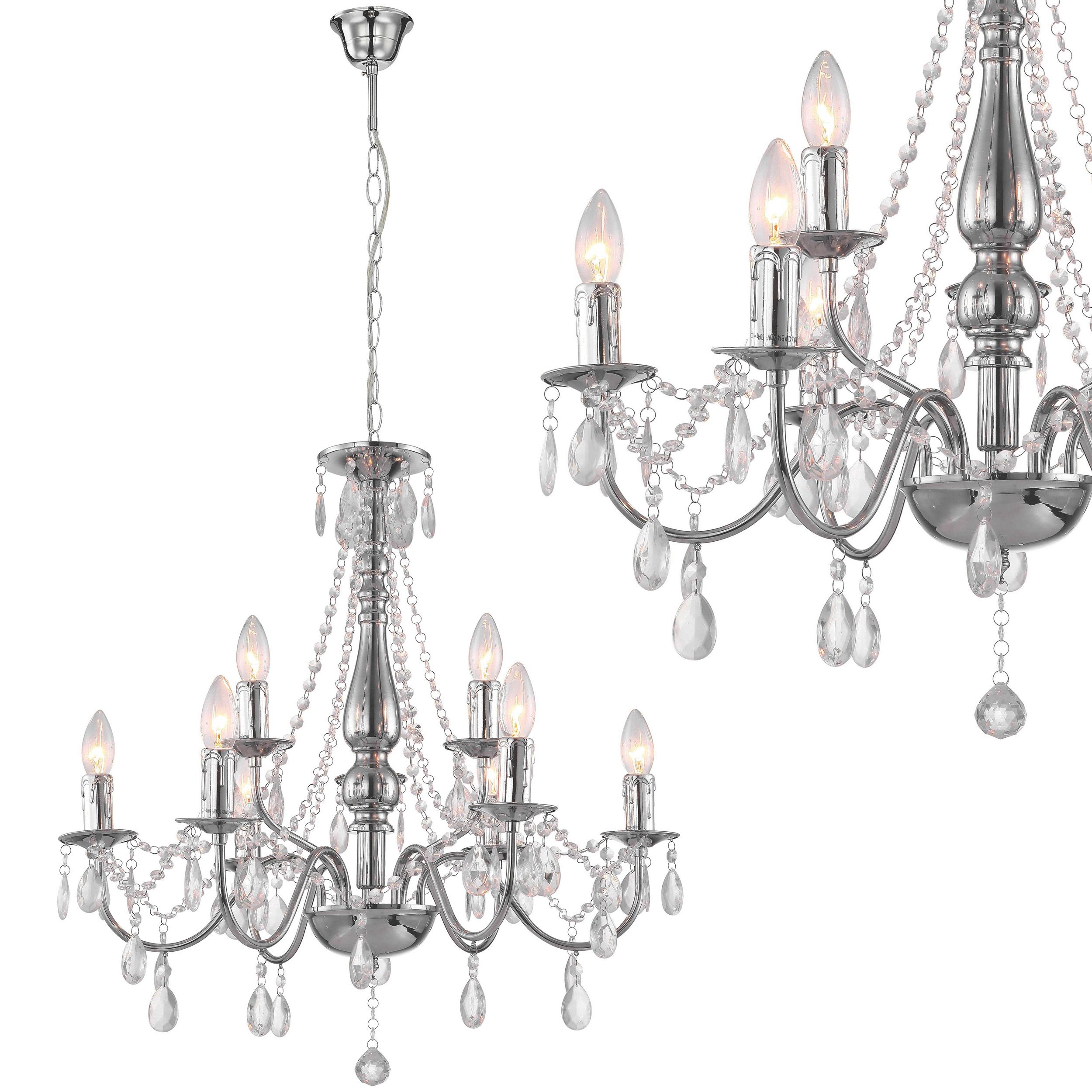 TOOLIGHT hængende loftlampe EBT016-9CP Krom 63x63x72cm