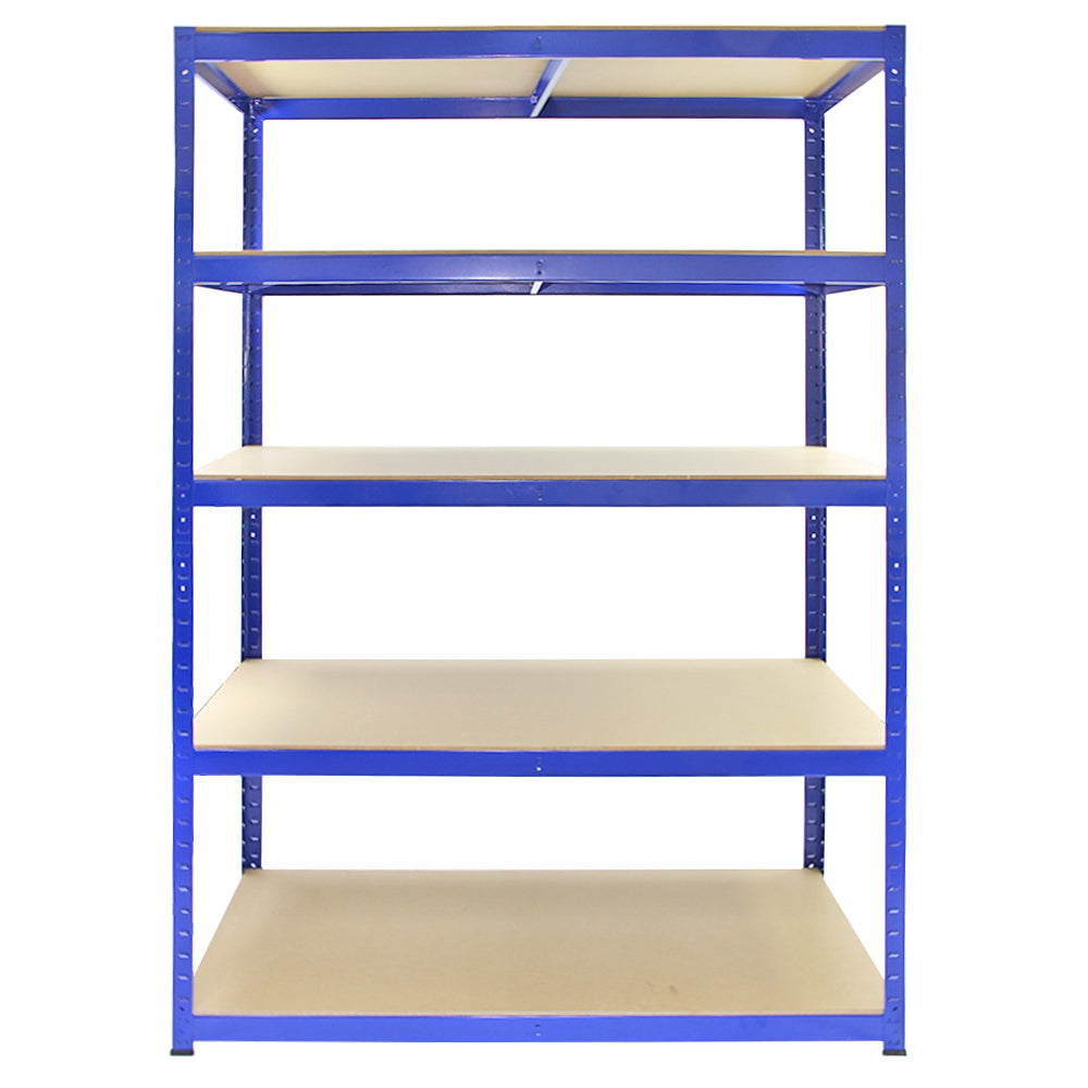 Monster Racking T-Rax stærke opbevaringshylder, blå, 120 cm brede, 60 cm dybe, sæt med 10 stk.