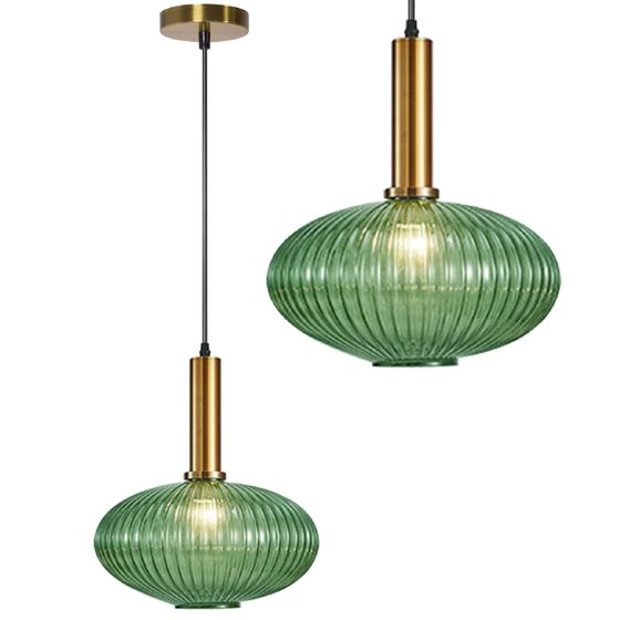 TOOLIGHT hængende loftlampe APP465-1CP Grøn 14,5x24,5x28,5cm