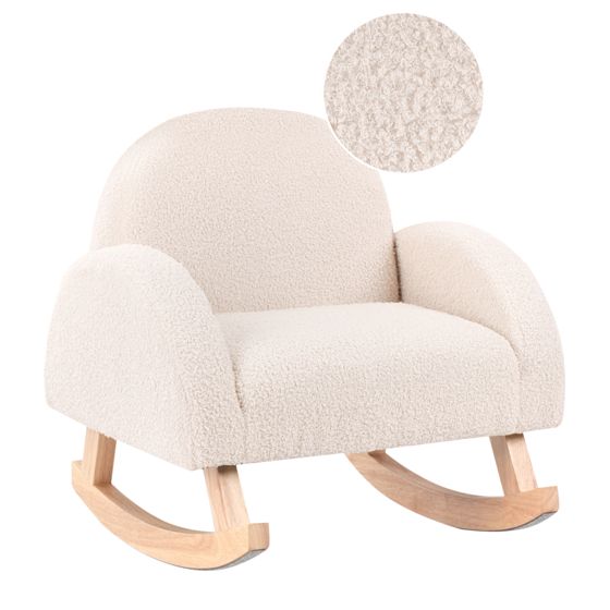 Gyngestol til børn HUG Boucle Lys Beige