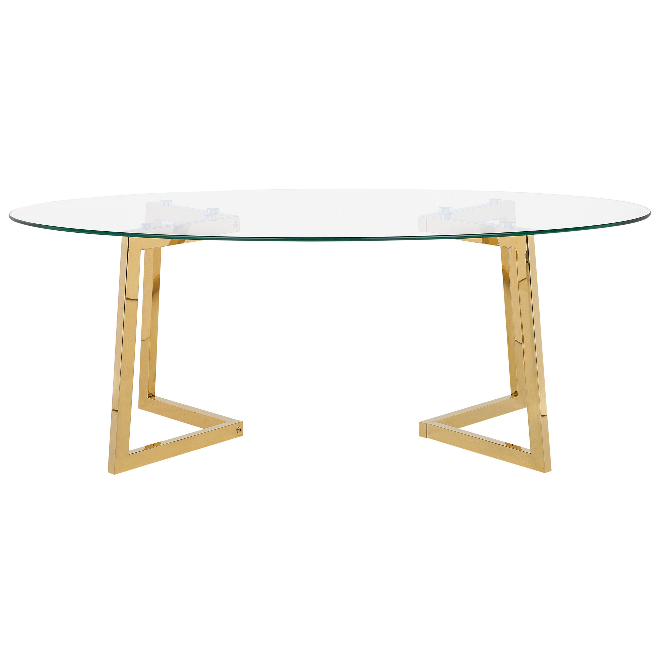 Sofabord FRESNO Glas Guld