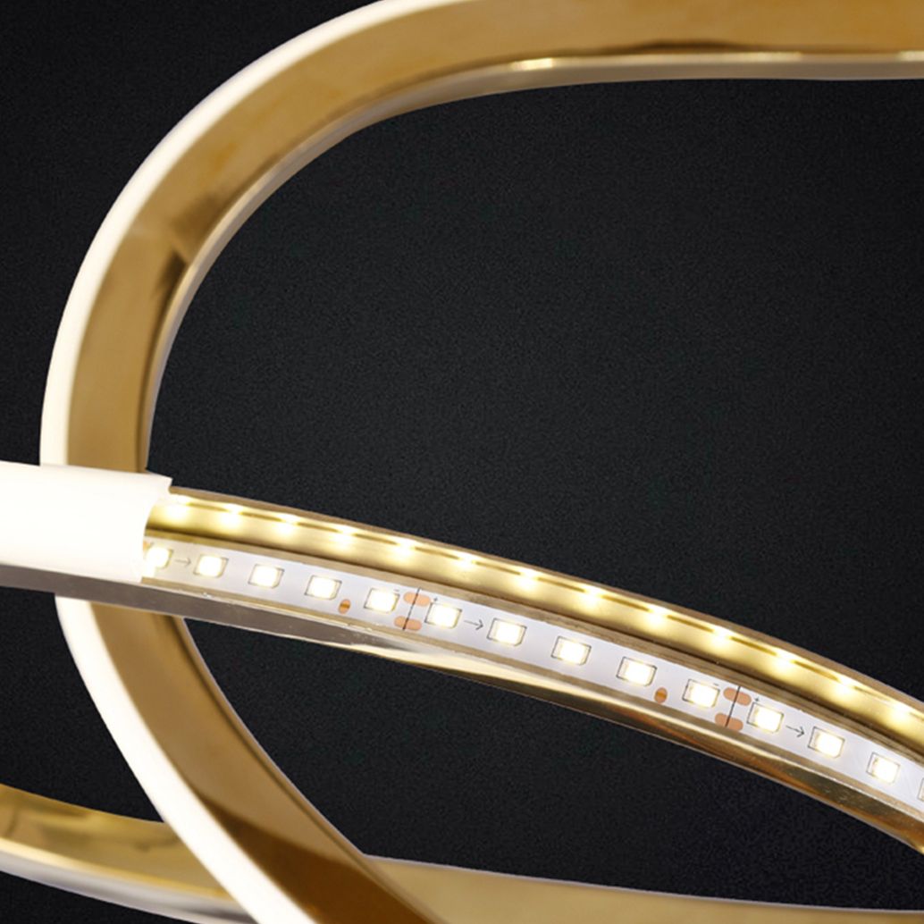TOOLIGHT hængende loftlampe APP1054-CP LED Guld 115x40x40cm